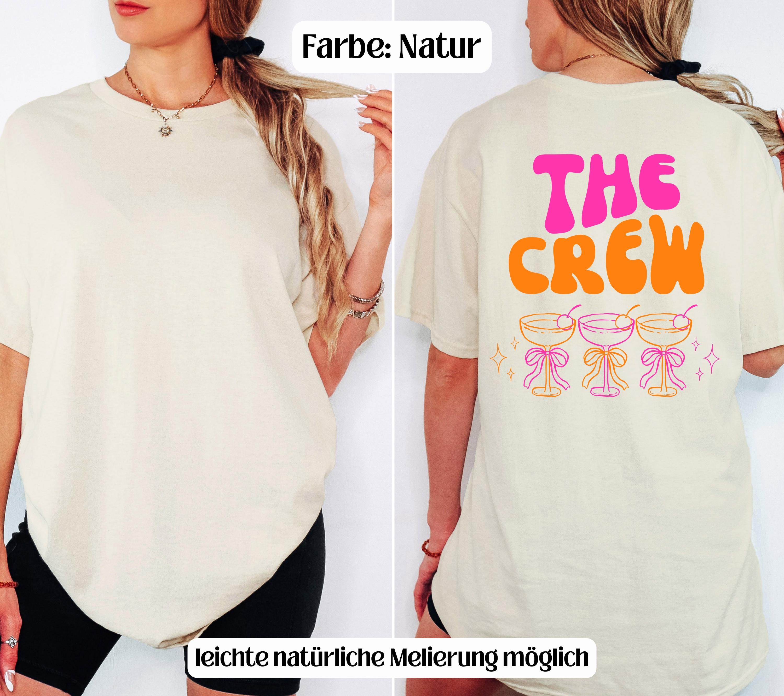 The Bride Shirt JGA | Braut Team Shirts Pink Orange | JGA Outfit Damen | Tribe T-Shirt | Junggesellinnenabschied Shirt | Braut Crew Geschenk