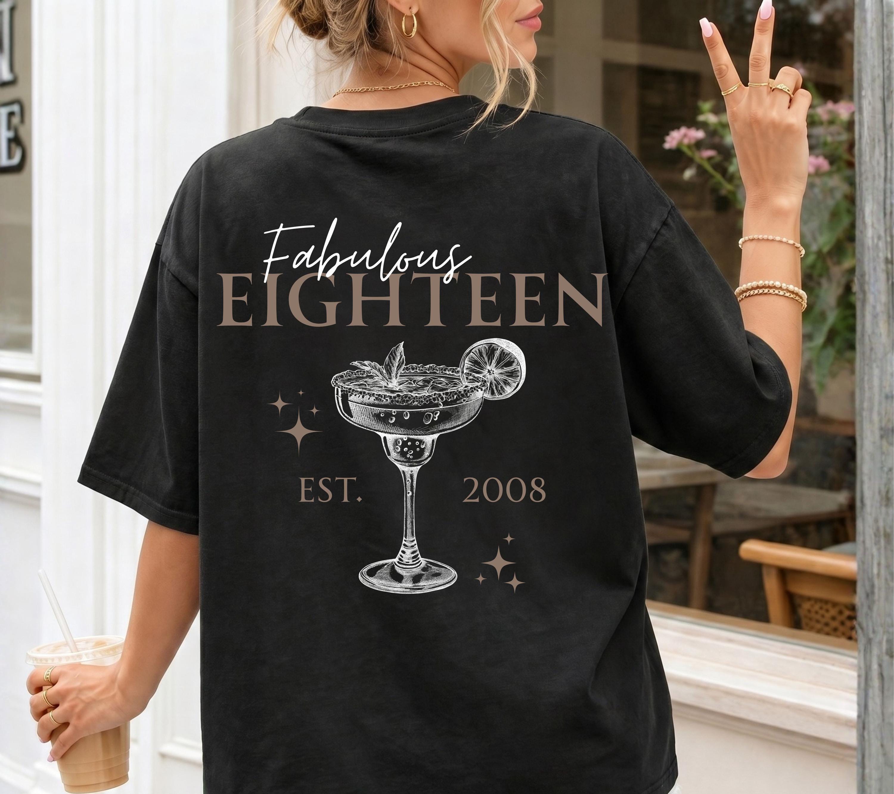 Personalisiertes Geschenk 18. Geburtstag, Geburtstagsshirt, Birthday Shirt, 18, Achtzen, Freundin, Schwester, Tochter, Outfit, 2008, Frauen