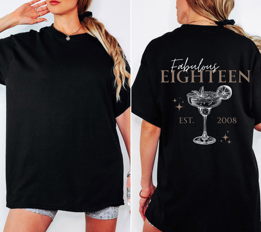 Personalisiertes Geschenk 18. Geburtstag, Geburtstagsshirt, Birthday Shirt, 18, Achtzen, Freundin, Schwester, Tochter, Outfit, 2008, Frauen