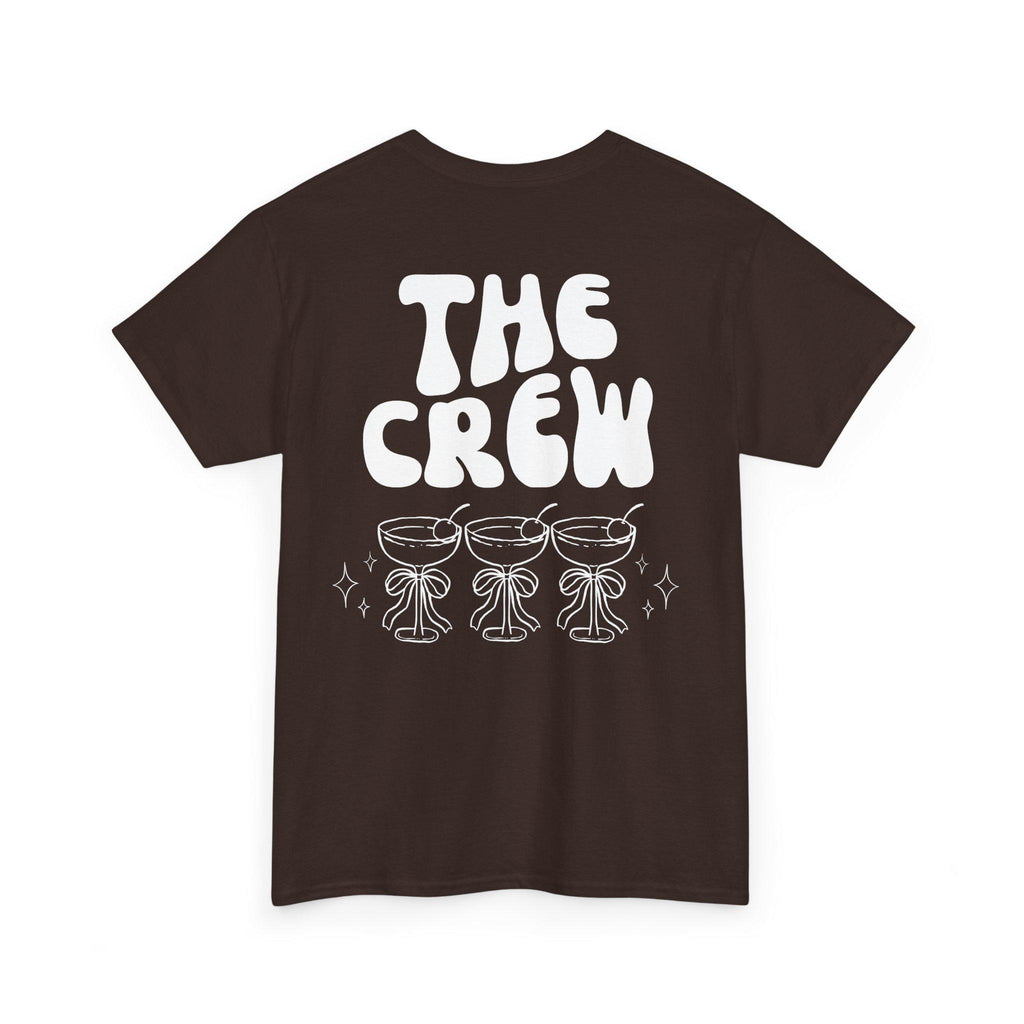 JGA Shirt Backprint, Junggesellinnenabschied Shirts, JGA Shirts braun, Bride, Team, Braut T-Shirt, JGA Frauen, Gruppenshirt, Herbst, dunkel