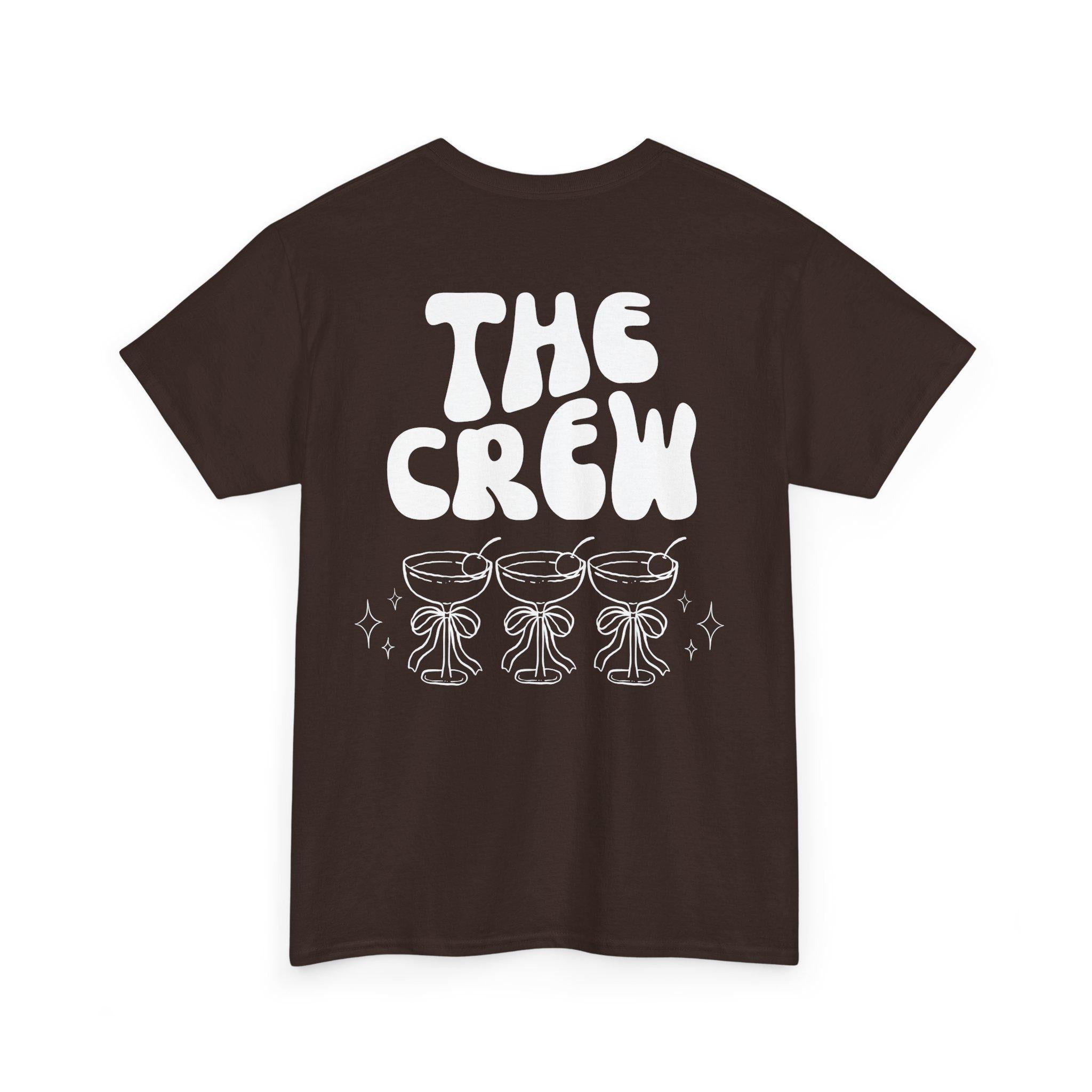 JGA Shirt Backprint, Junggesellinnenabschied Shirts, JGA Shirts braun, Bride, Team, Braut T-Shirt, JGA Frauen, Gruppenshirt, Herbst, dunkel