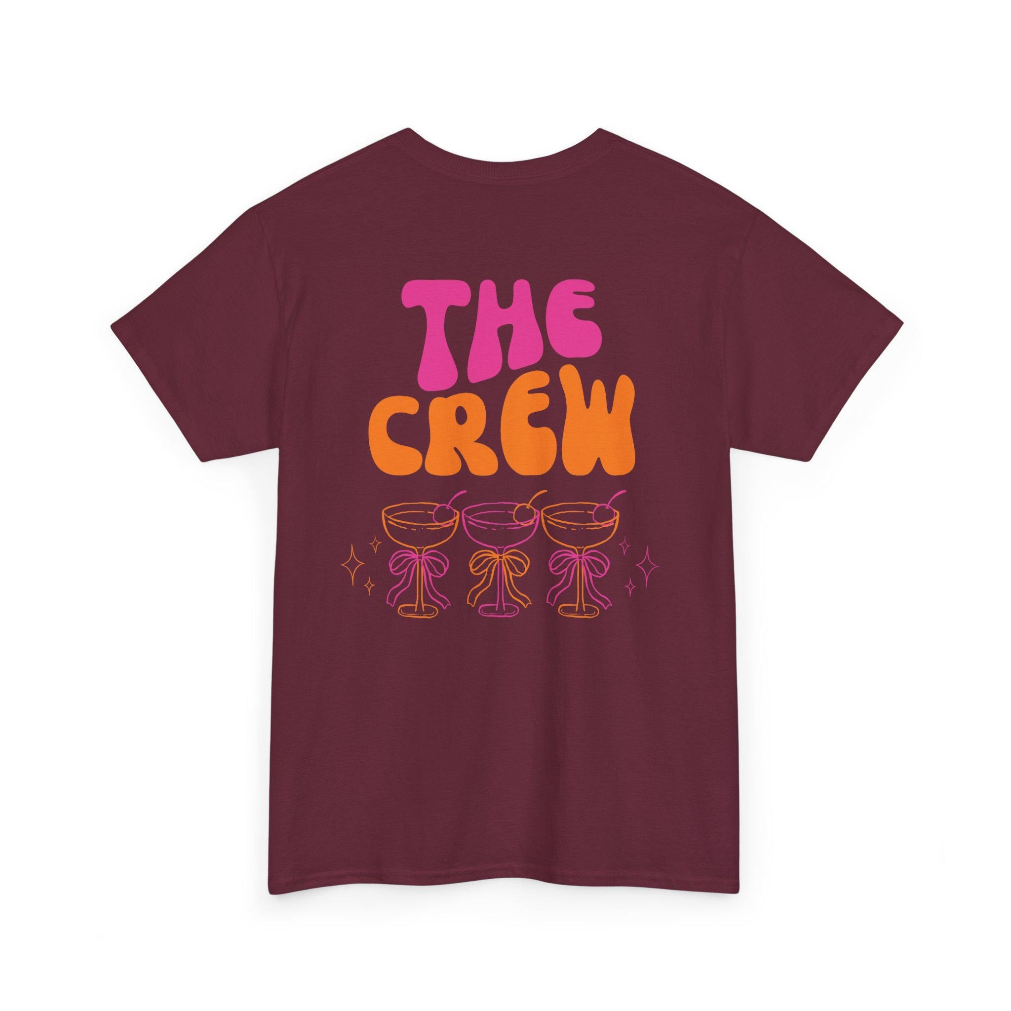 JGA T Shirt, Junggesellinnenabschied Shirts, JGA pink orange, Backprint, Team, Braut Shirt mit Name, JGA Frauen, Gruppen T Shirt, Hochzeit
