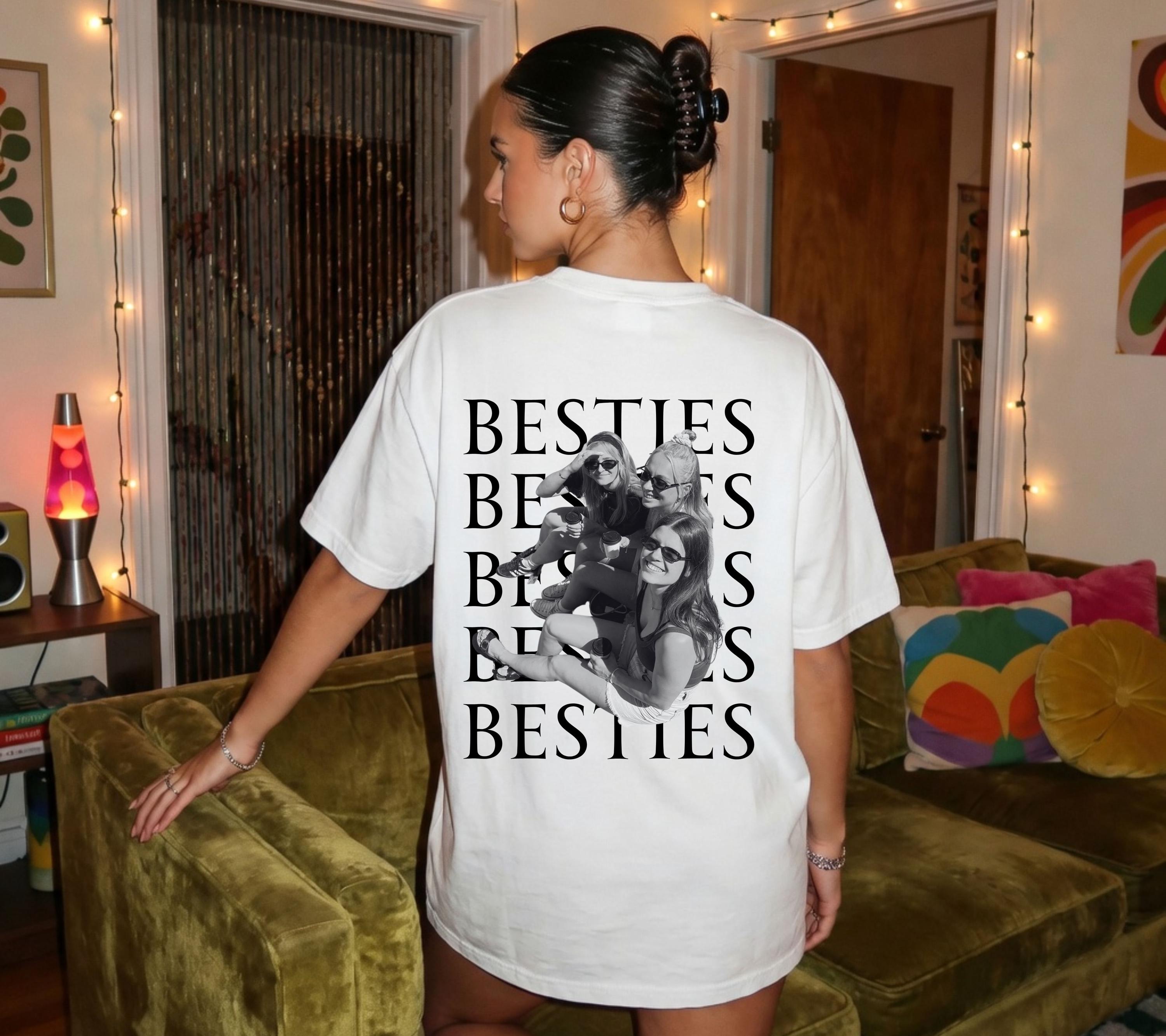 Beste Freundin Shirt, Bestie Shirt, Backprint Damen, mit Foto, Geschenkidee Freundin, Freundinnen, BFF, Best Friends Outfit, Freundschaft