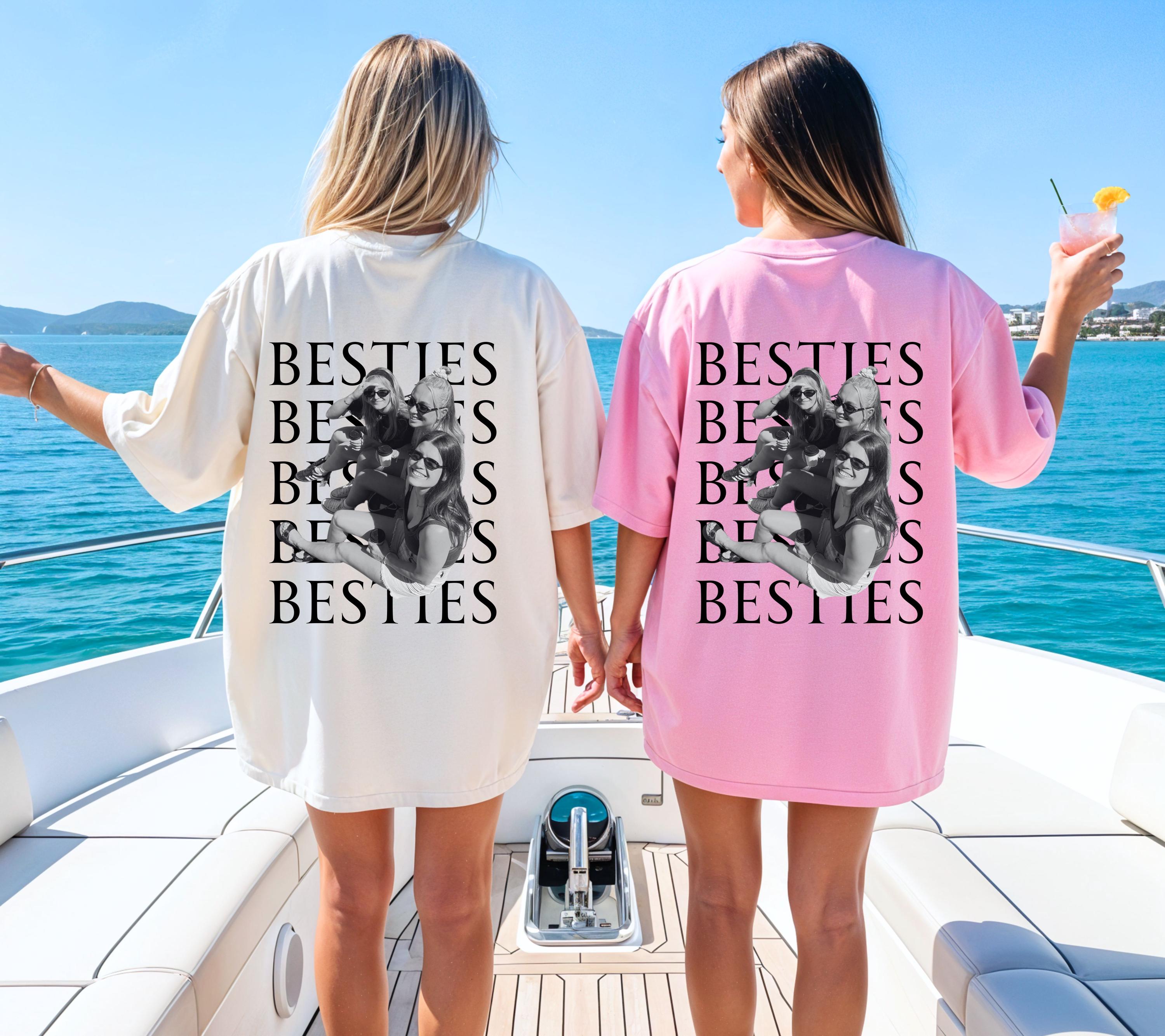 Beste Freundin Shirt, Bestie Shirt, Backprint Damen, mit Foto, Geschenkidee Freundin, Freundinnen, BFF, Best Friends Outfit, Freundschaft