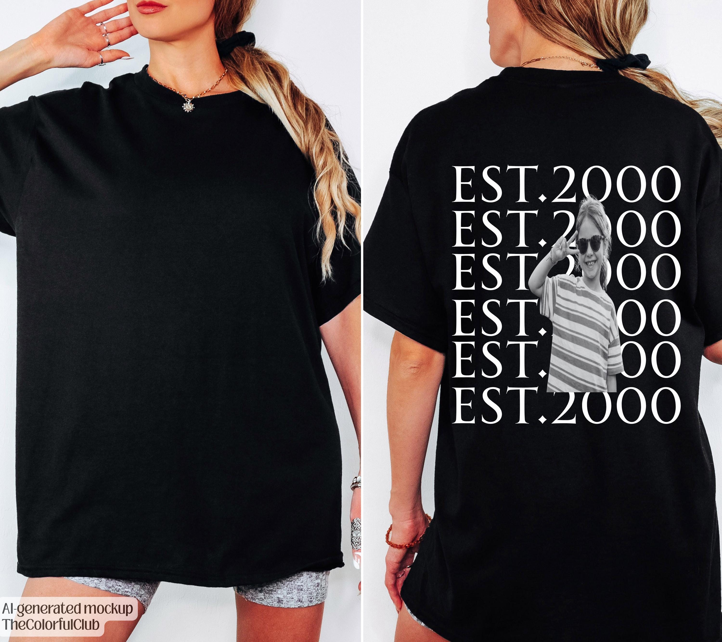 30 Geburtstag Shirt personalisiert | Vintage EST. 1996 Shirt mit Kinderfoto | Geschenk zum 30. Geburtstag | Foto T-Shirt | Geburtstag Shirt