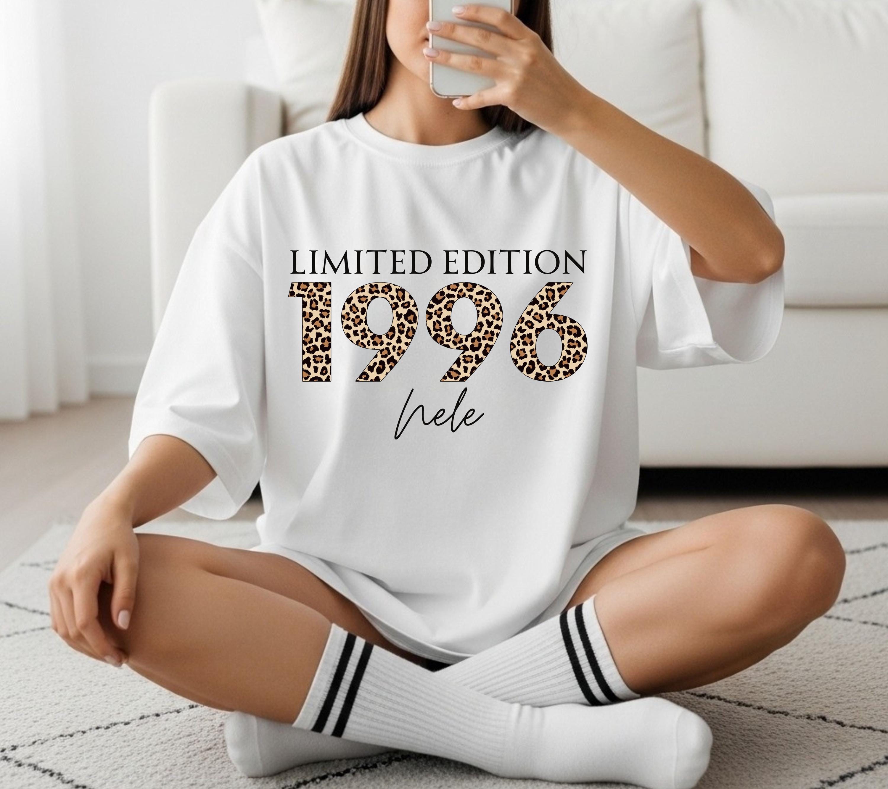 Personalisiertes Geschenk 30. Geburtstag, Geburtstags Shirt, Limited Edition 1996, Geschenkidee Geburtstag dreißig, 30 Jahre, Birthday, Name