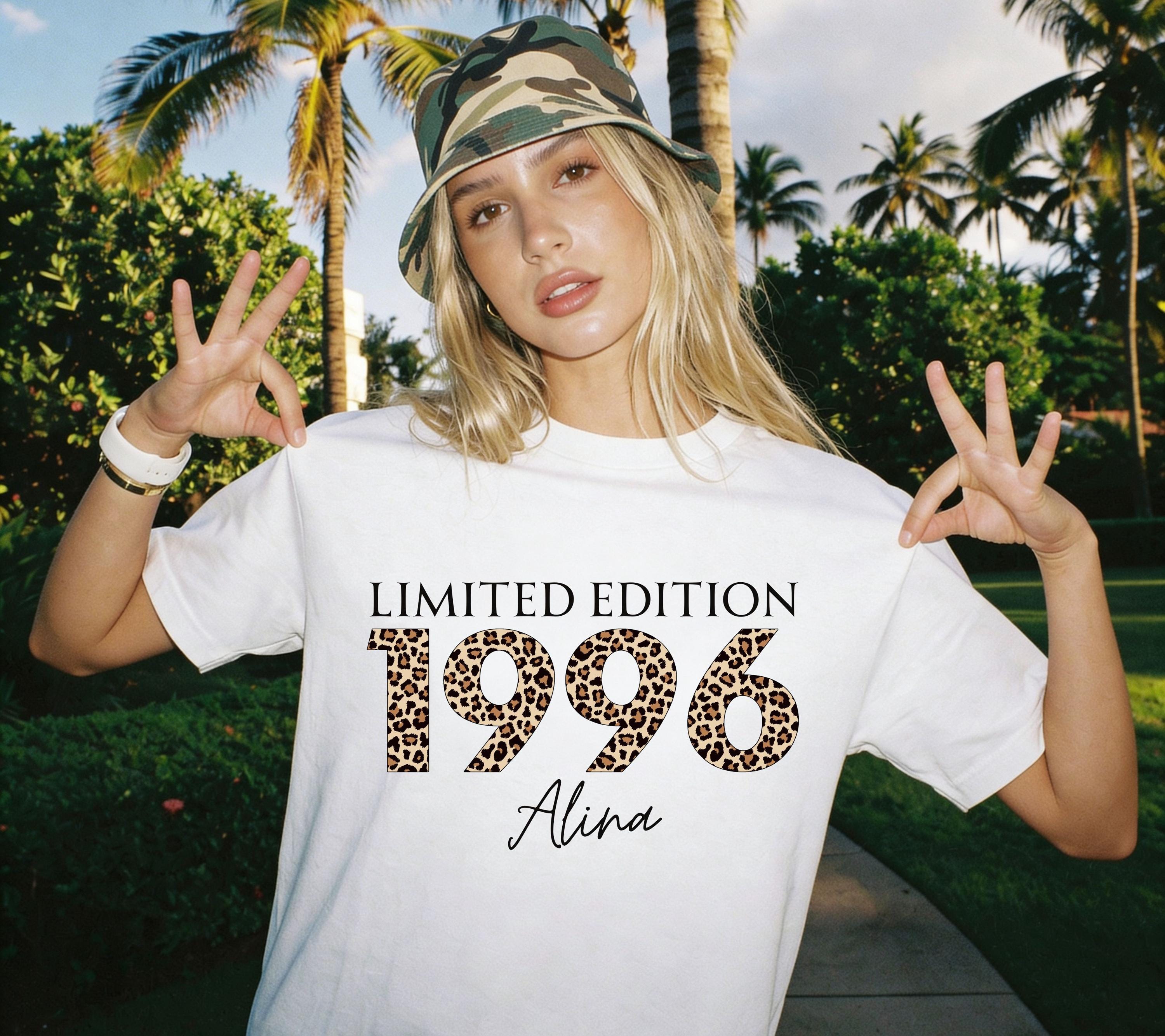 Personalisiertes Geschenk 30. Geburtstag, Geburtstags Shirt, Limited Edition 1996, Geschenkidee Geburtstag dreißig, 30 Jahre, Birthday, Name