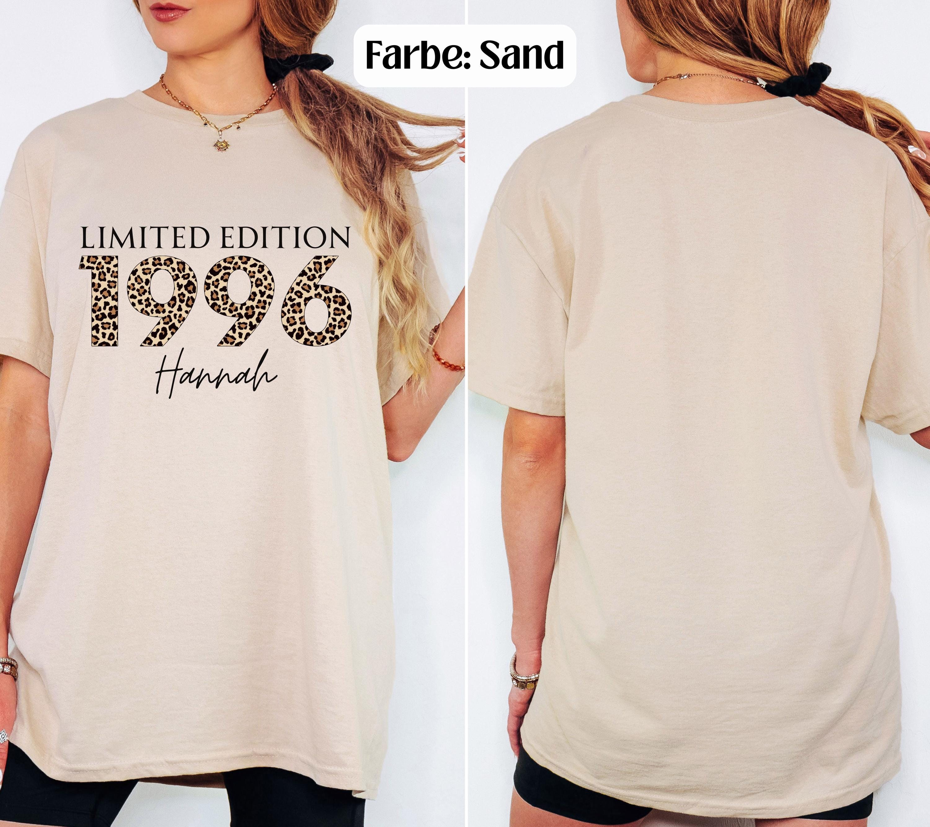Personalisiertes Geschenk 30. Geburtstag, Geburtstags Shirt, Limited Edition 1996, Geschenkidee Geburtstag dreißig, 30 Jahre, Birthday, Name