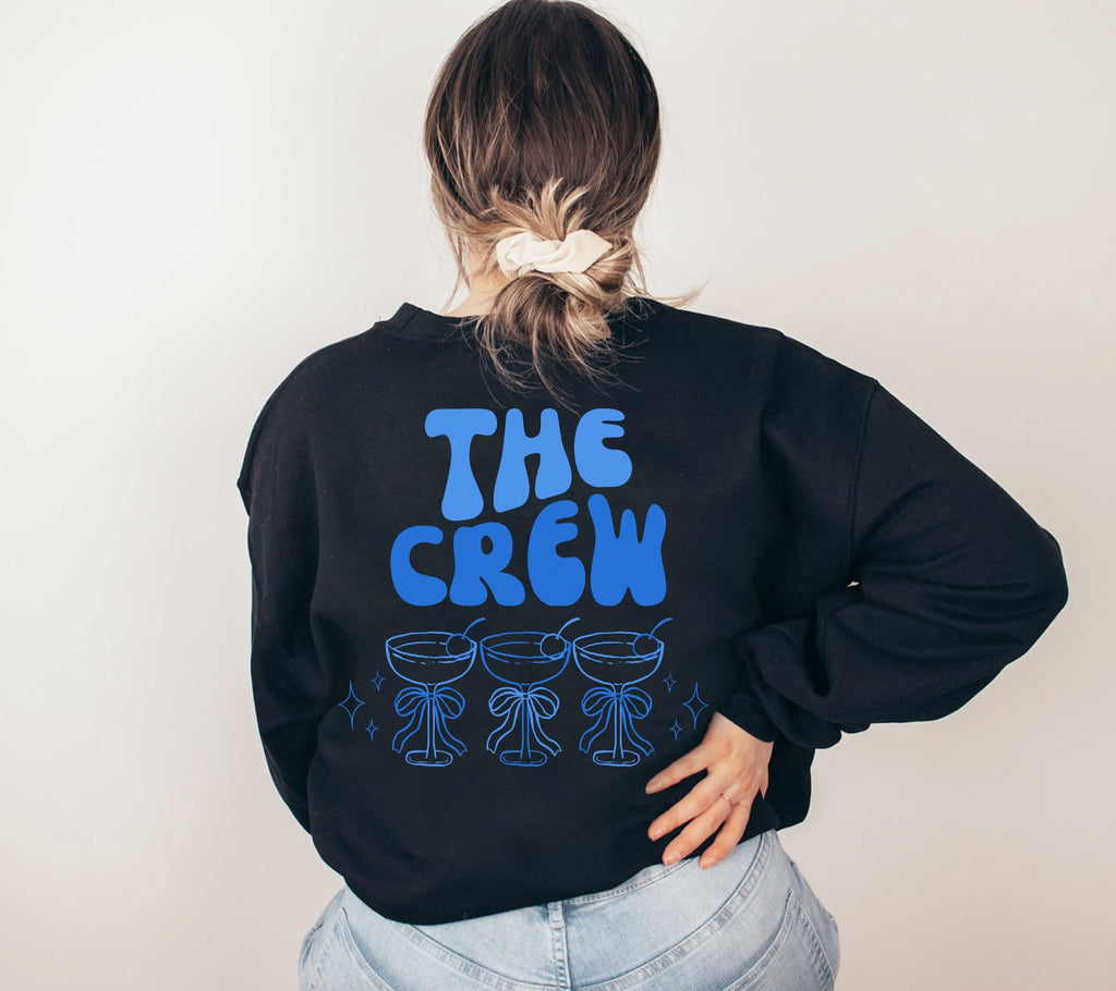 Braut Pullover, Bride Sweater, Team JGA Pulli, Crew, Junggesellenabschied, Hochzeit, Geschenk, Brautjungfer, JGA Frauen, Gruppe, Hoodie blau