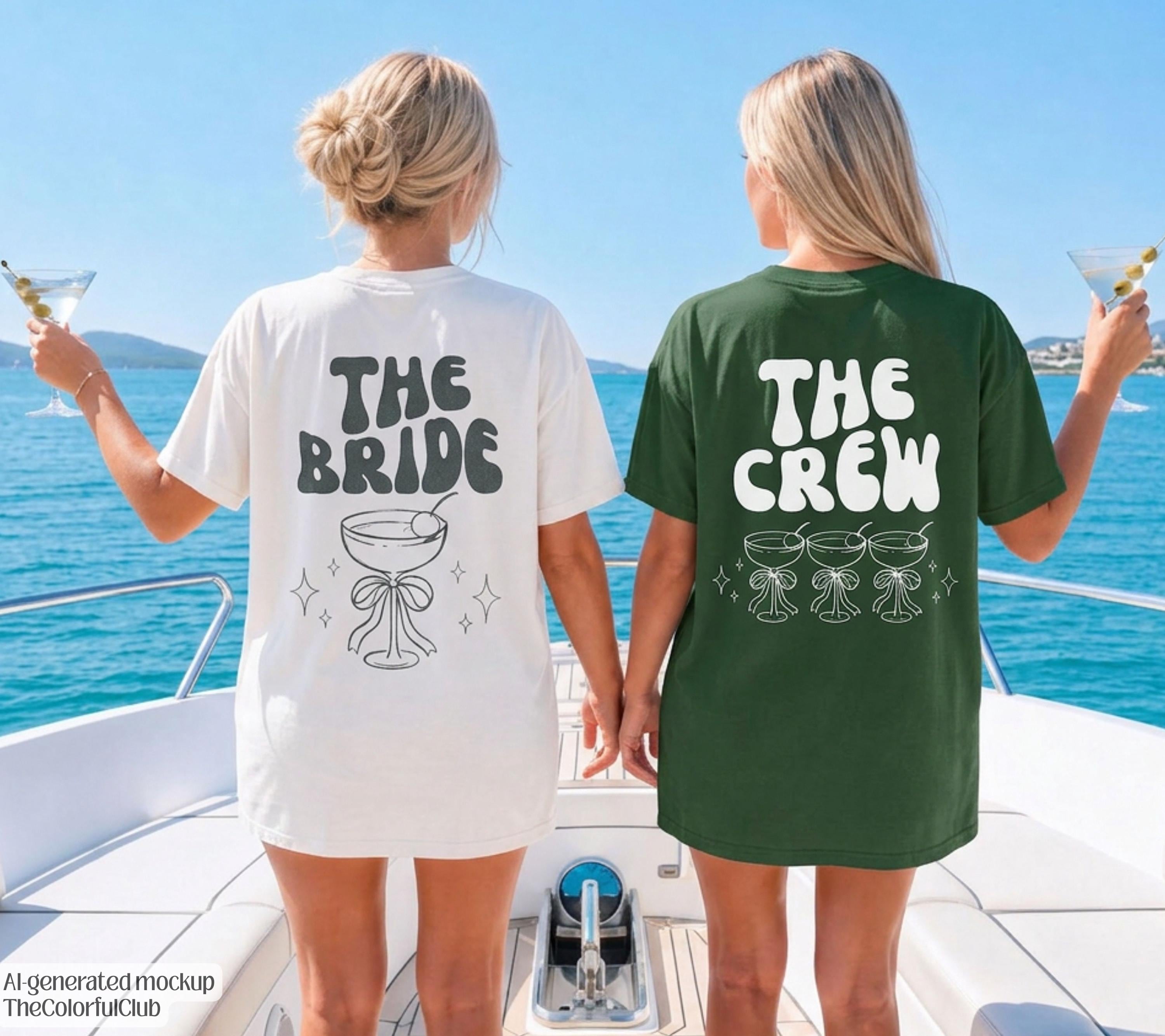JGA Shirt Backprint, Junggesellinnenabschied Shirts, JGA Shirts grün, Bride, Team, Braut T-Shirt, JGA Frauen, Gruppenshirt, Hochzeit Shirt
