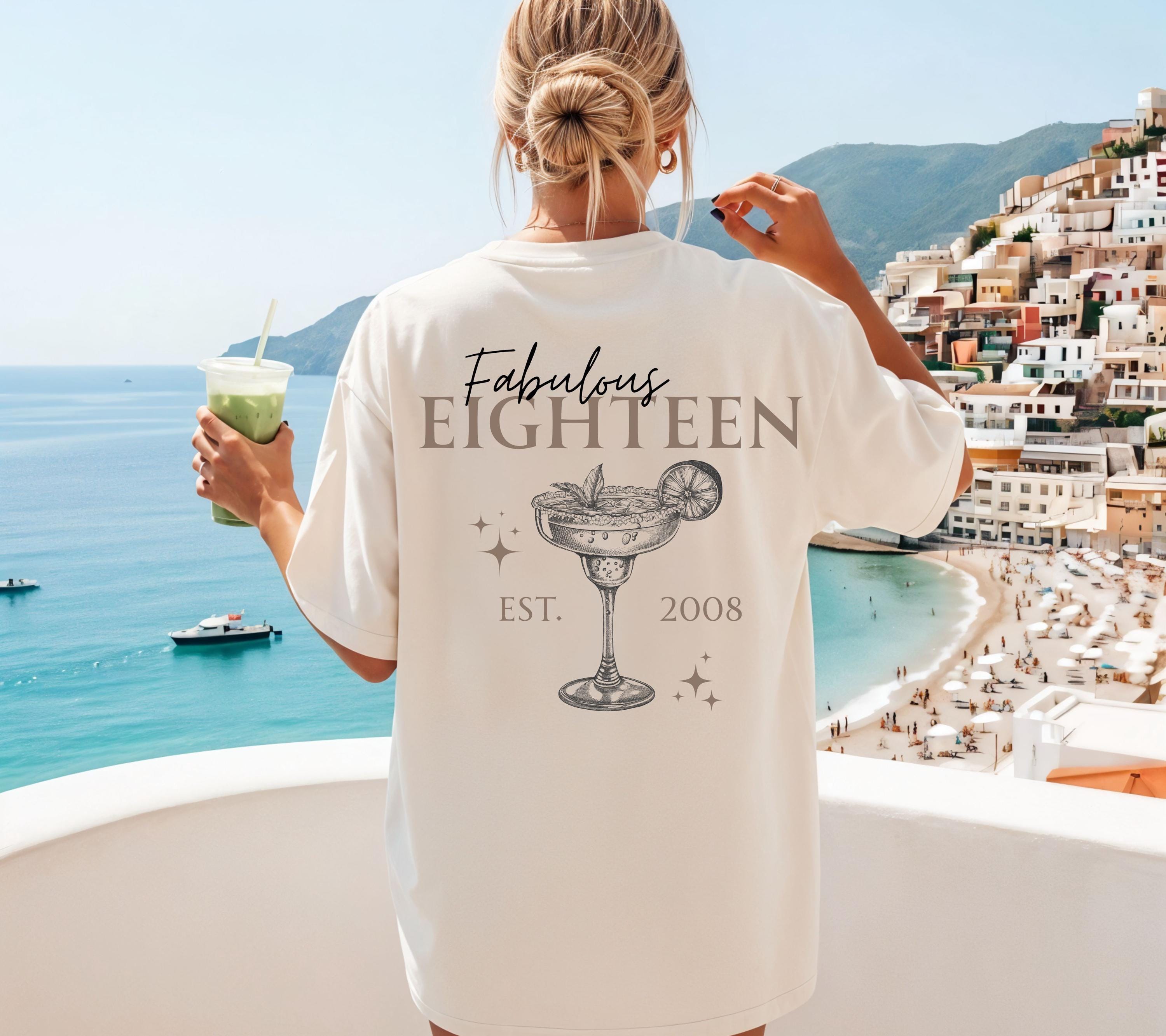 Personalisiertes Geschenk 18. Geburtstag, Geburtstagsshirt, Birthday Shirt, 18, Achtzen, Freundin, Schwester, Tochter, Outfit, 2008, Frauen