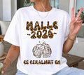 Malle 2026 Shirt Leo, es eskaliert eh, Backprint, lustiges Malle T Shirt, Mallorca Shirts, Bier TShirt, Sauf T-Shirt, Gruppenshirt, Leopard