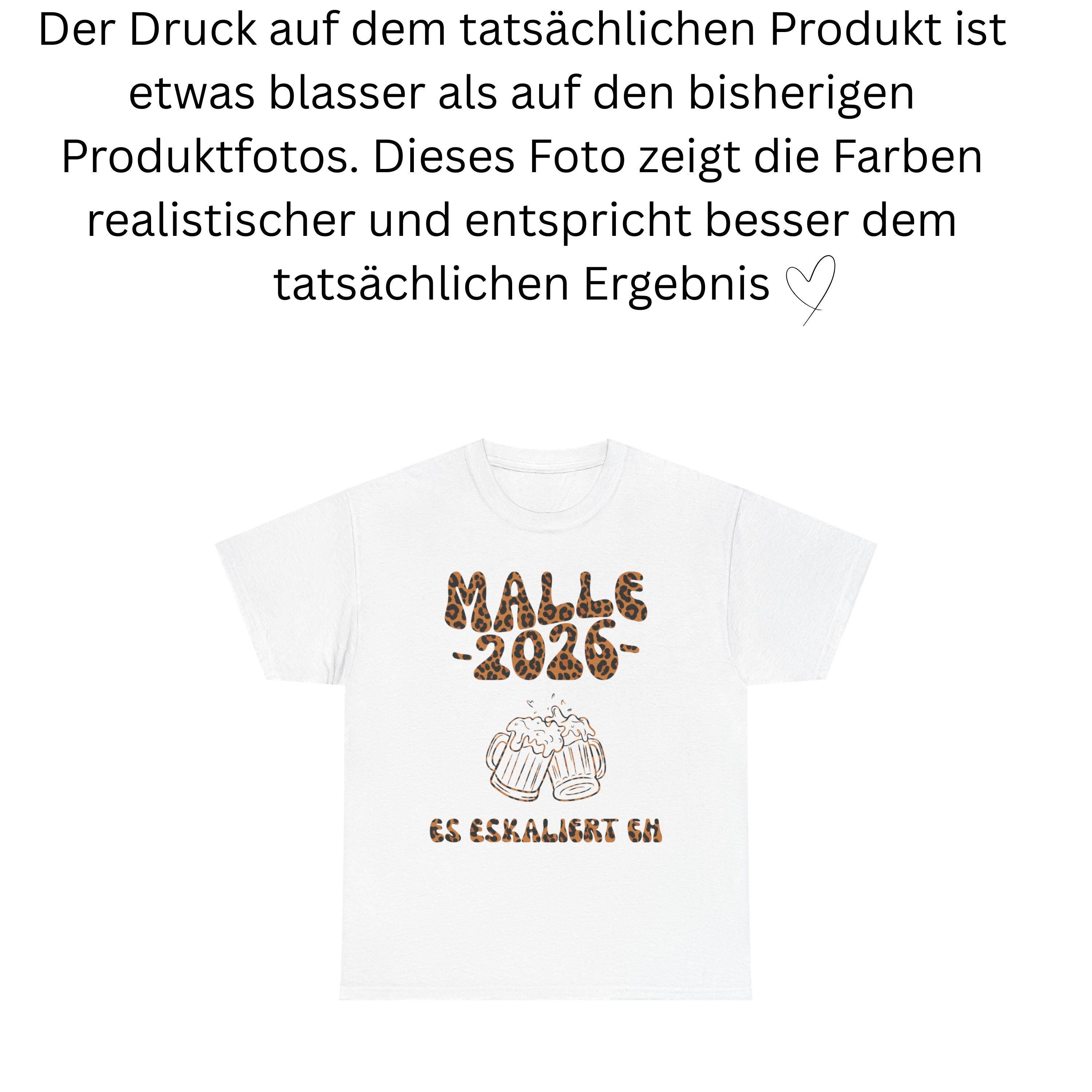 Malle 2026 Shirt Leo, es eskaliert eh, Backprint, lustiges Malle T Shirt, Mallorca Shirts, Bier TShirt, Sauf T-Shirt, Gruppenshirt, Leopard