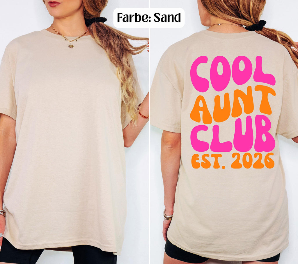 Cool Aunt Club Shirt, Geschenk für Tante, Tante Tshirt, Du wirst Tante, Schwangerschaft verkünden, Geschenk Schwester, Auntie Shirt, Patin