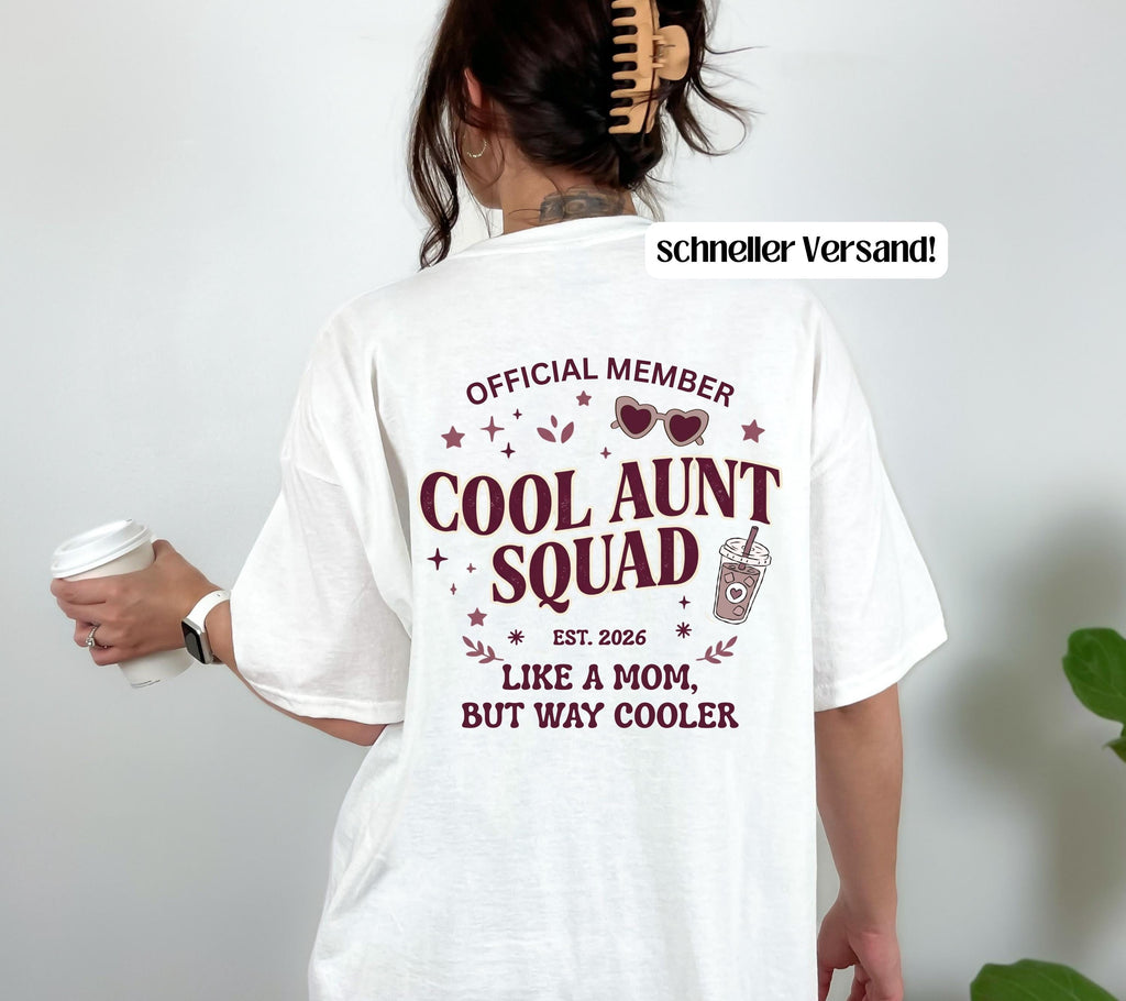 Cool Aunt Club Shirt, Geschenk für Tante, Tante Tshirt, Du wirst Tante, Schwangerschaft verkünden, Geschenk Schwester, Auntie Shirt, Patin