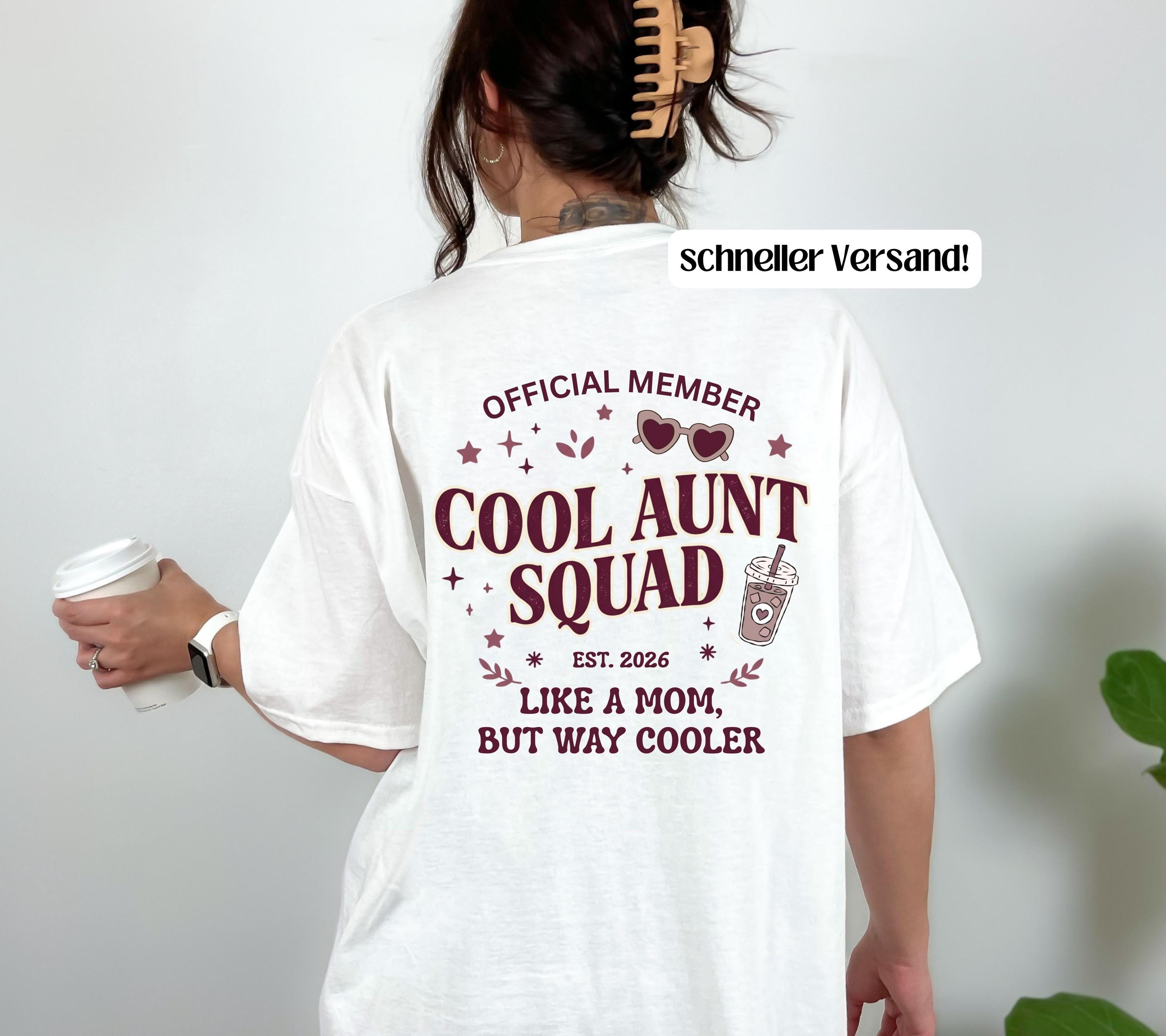 Cool Aunt Club Shirt, Geschenk für Tante, Tante Tshirt, Du wirst Tante, Schwangerschaft verkünden, Geschenk Schwester, Auntie Shirt, Patin