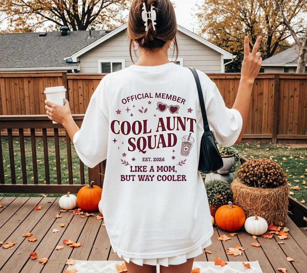 Cool Aunt Club Shirt, Geschenk für Tante, Tante Tshirt, Du wirst Tante, Schwangerschaft verkünden, Geschenk Schwester, Auntie Shirt, Patin