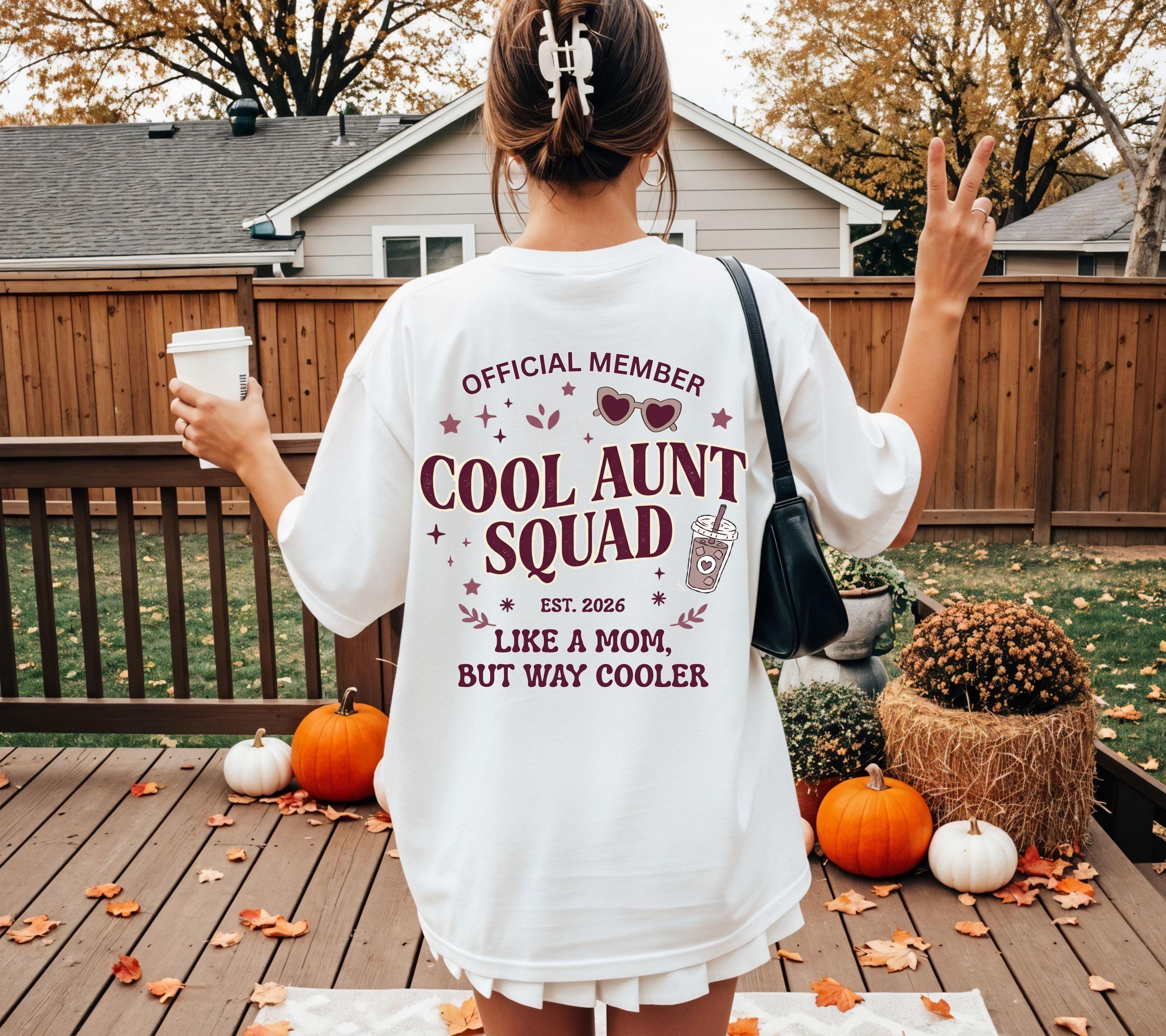 Cool Aunt Club Shirt, Geschenk für Tante, Tante Tshirt, Du wirst Tante, Schwangerschaft verkünden, Geschenk Schwester, Auntie Shirt, Patin