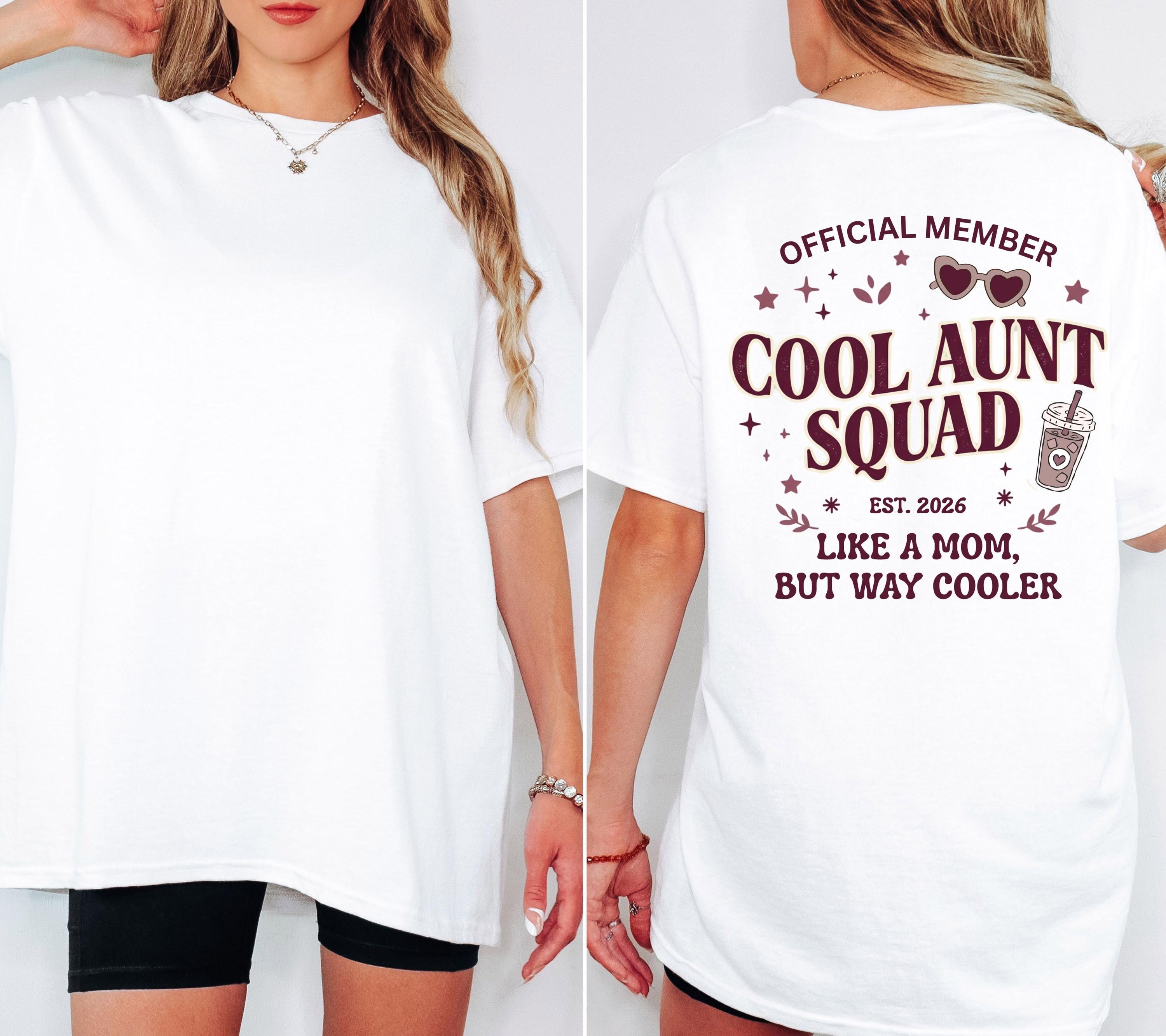 Cool Aunt Club Shirt, Geschenk für Tante, Tante Tshirt, Du wirst Tante, Schwangerschaft verkünden, Geschenk Schwester, Auntie Shirt, Patin