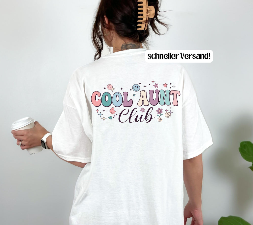 Cool Aunt Club Shirt, Geschenk für Tante, Tante Tshirt, Du wirst Tante, Schwangerschaft verkünden, Geschenk Schwester, Auntie Shirt, Patin