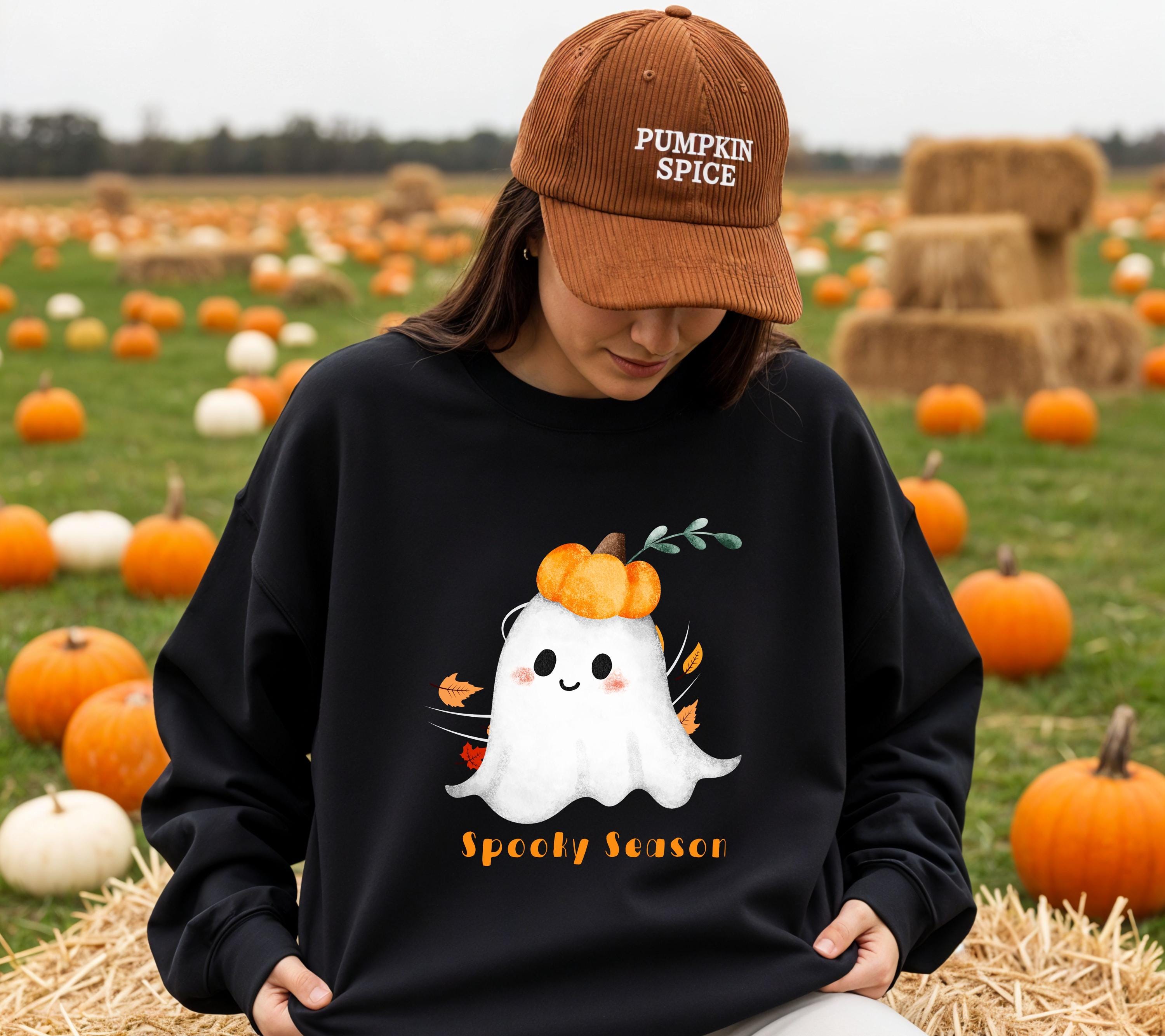 Herbst Pullover, Halloween, Damen Mode Herbst, Gemütlicher Pulli Autumn, braun, Sweatshirt herbstlich, Oversize, Geschenkidee, Gruselig