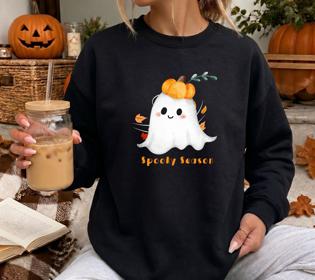 Herbst Pullover, Halloween, Damen Mode Herbst, Gemütlicher Pulli Autumn, braun, Sweatshirt herbstlich, Oversize, Geschenkidee, Gruselig