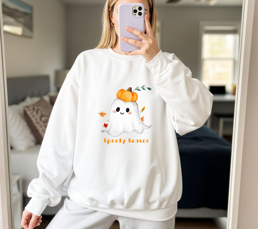 Herbst Pullover, Halloween, Damen Mode Herbst, Gemütlicher Pulli Autumn, braun, Sweatshirt herbstlich, Oversize, Geschenkidee, Gruselig