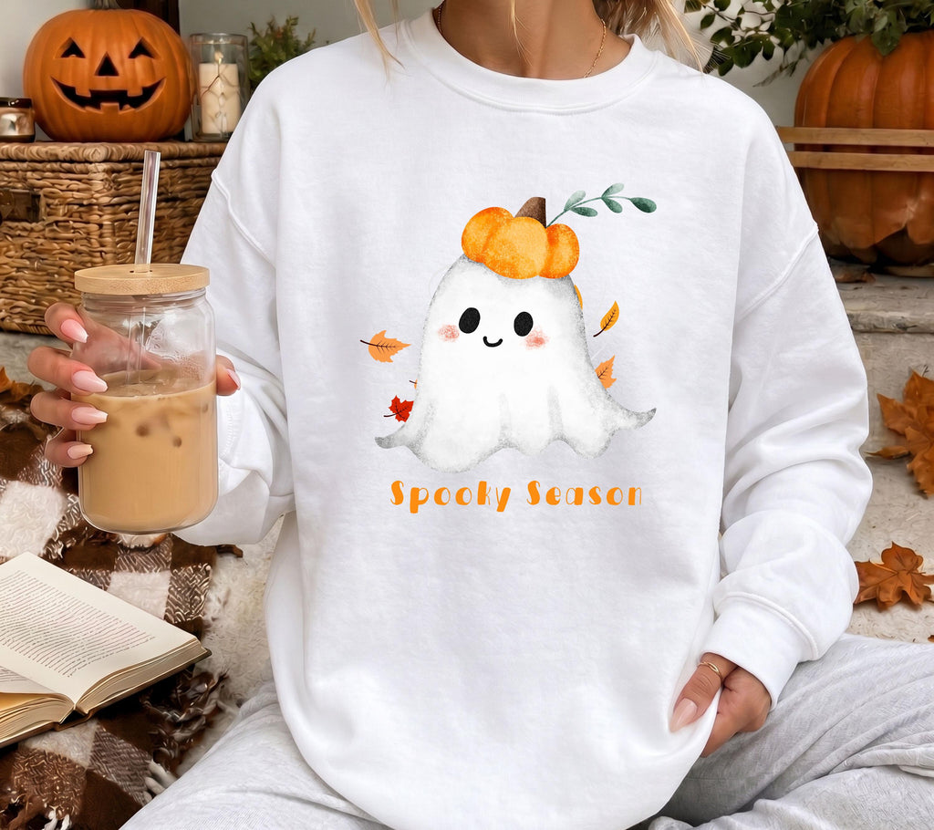 Herbst Pullover, Halloween, Damen Mode Herbst, Gemütlicher Pulli Autumn, braun, Sweatshirt herbstlich, Oversize, Geschenkidee, Gruselig