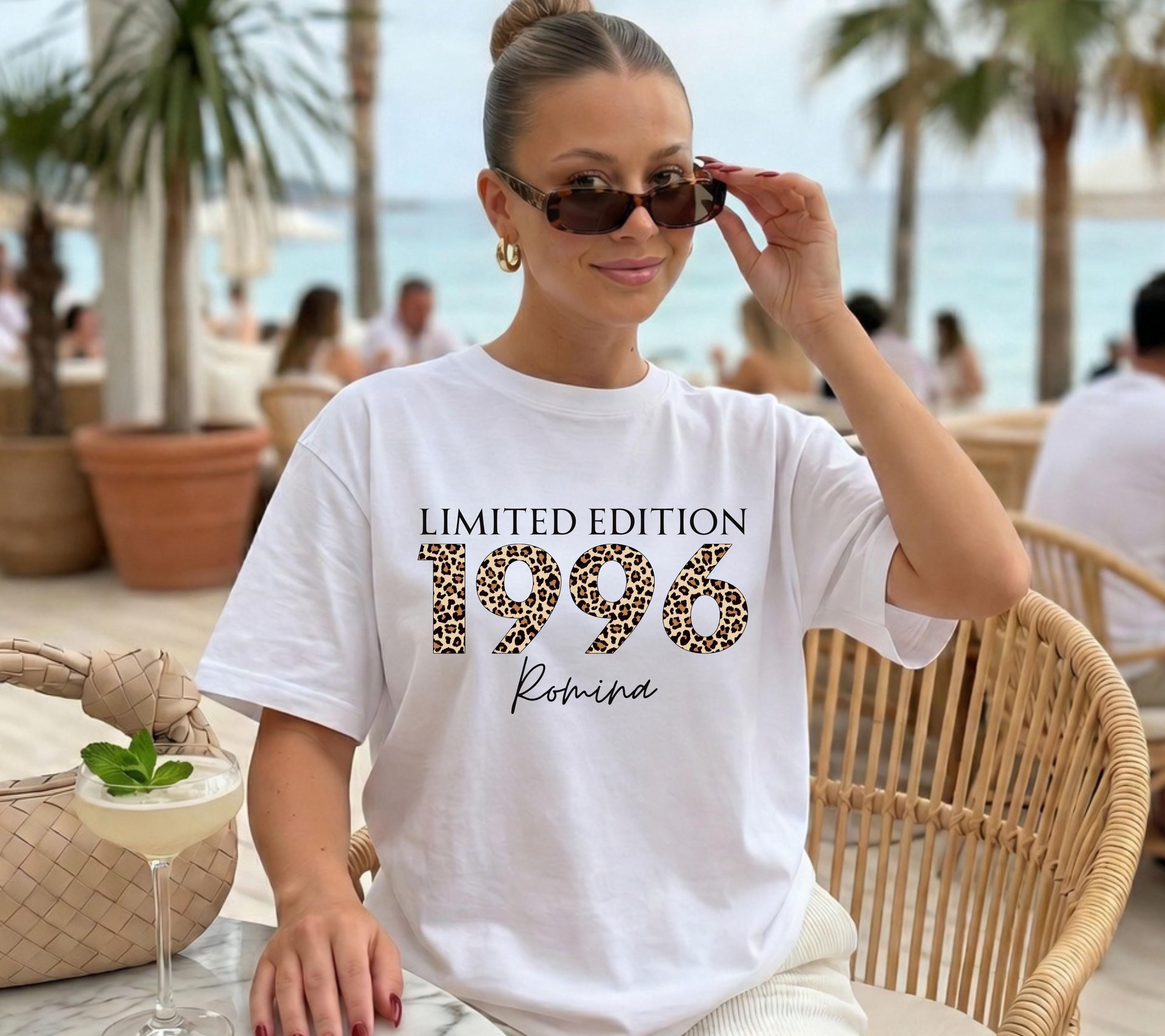 Personalisiertes Geschenk 30. Geburtstag, Geburtstags Shirt, Limited Edition 1996, Geschenkidee Geburtstag dreißig, 30 Jahre, Birthday, Name