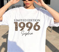 Personalisiertes Geschenk 30. Geburtstag, Geburtstags Shirt, Limited Edition 1996, Geschenkidee Geburtstag dreißig, 30 Jahre, Birthday, Name