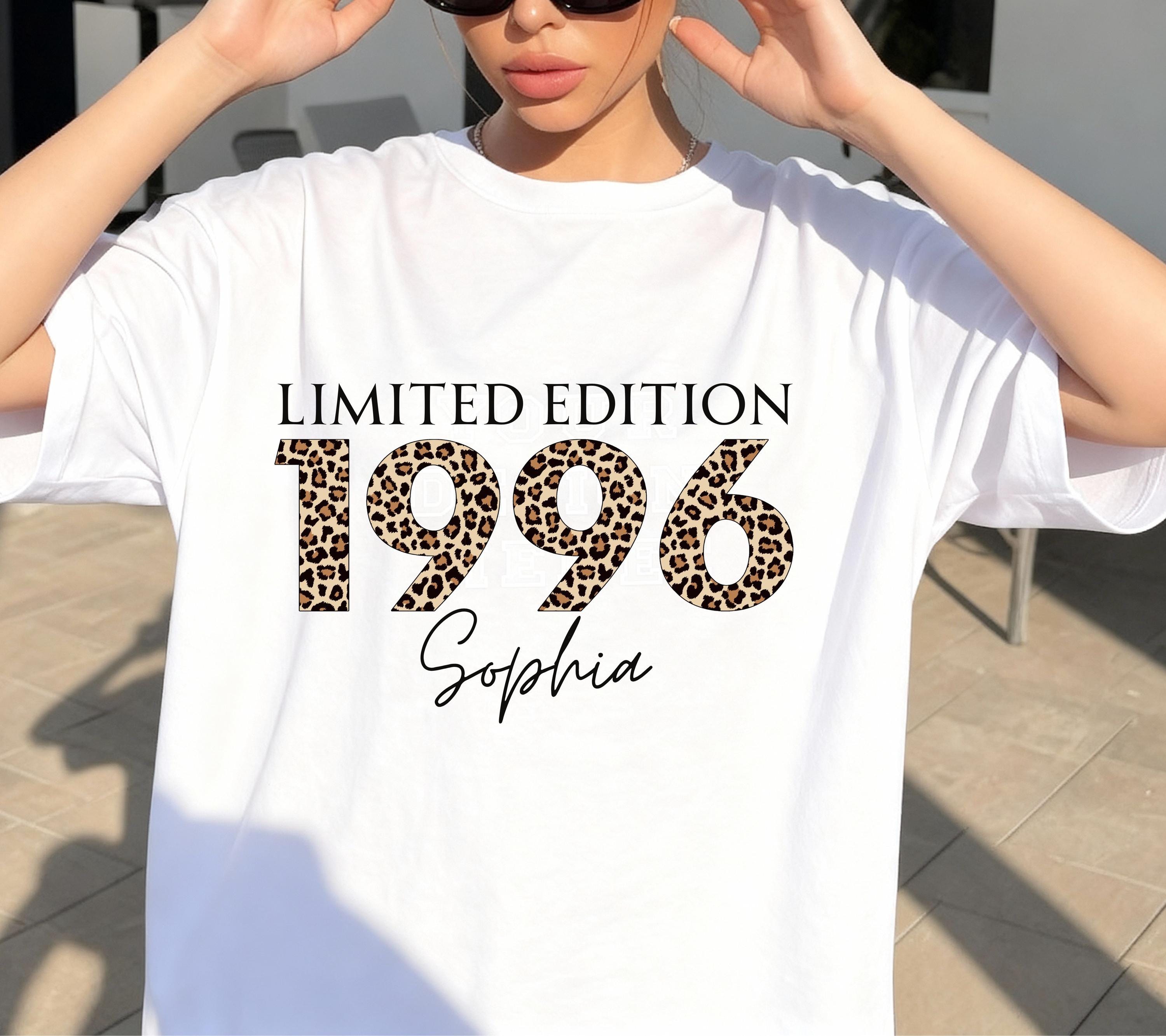 Personalisiertes Geschenk 30. Geburtstag, Geburtstags Shirt, Limited Edition 1996, Geschenkidee Geburtstag dreißig, 30 Jahre, Birthday, Name