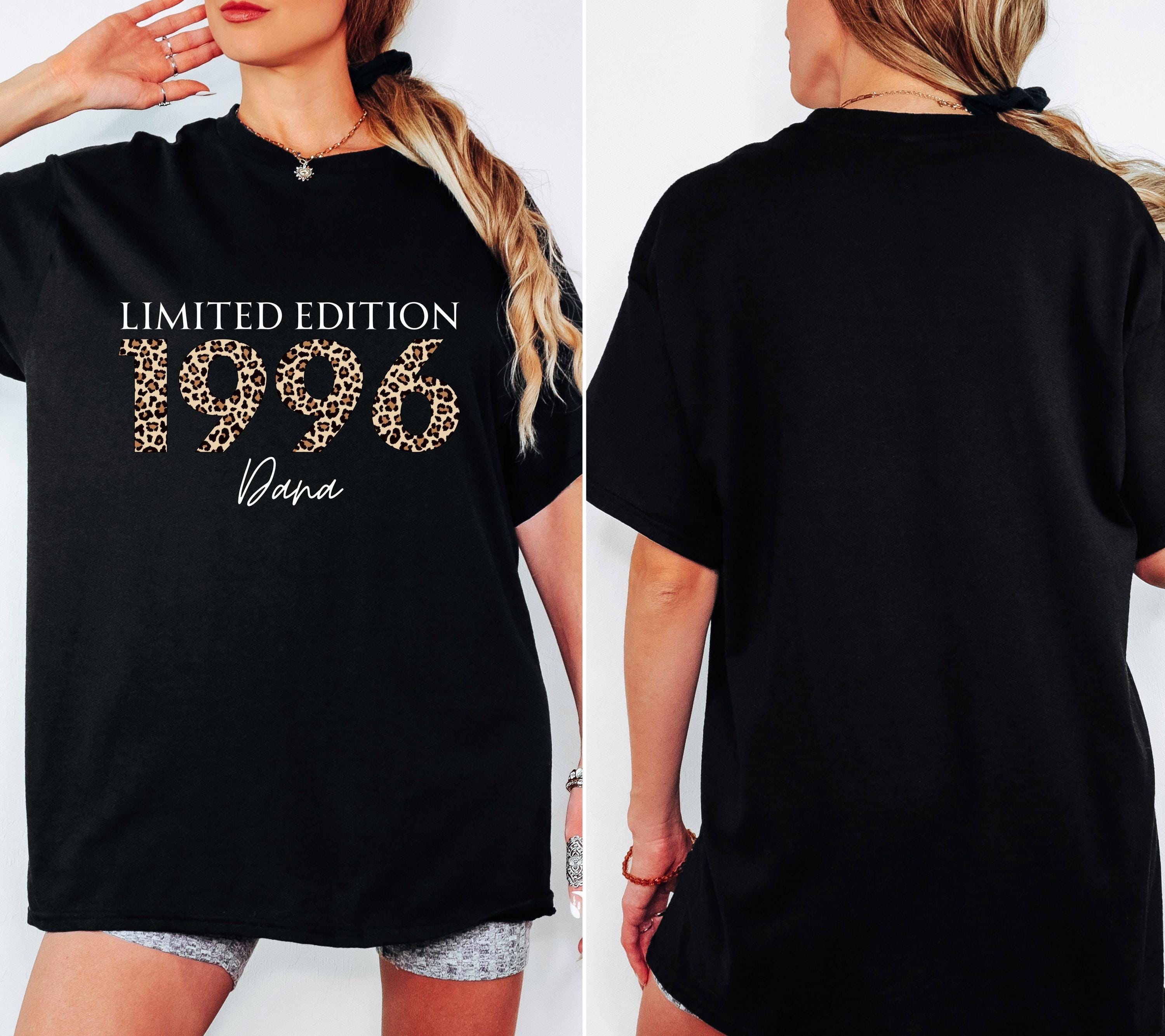 Personalisiertes Geschenk 30. Geburtstag, Geburtstags Shirt, Limited Edition 1996, Geschenkidee Geburtstag dreißig, 30 Jahre, Birthday, Name