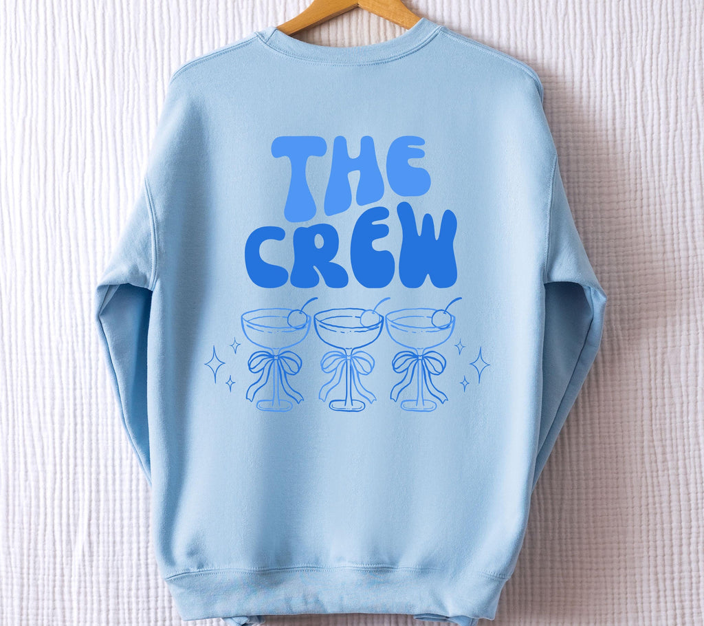 Braut Pullover, Bride Sweater, Team JGA Pulli, Crew, Junggesellenabschied, Hochzeit, Geschenk, Brautjungfer, JGA Frauen, Gruppe, Hoodie blau