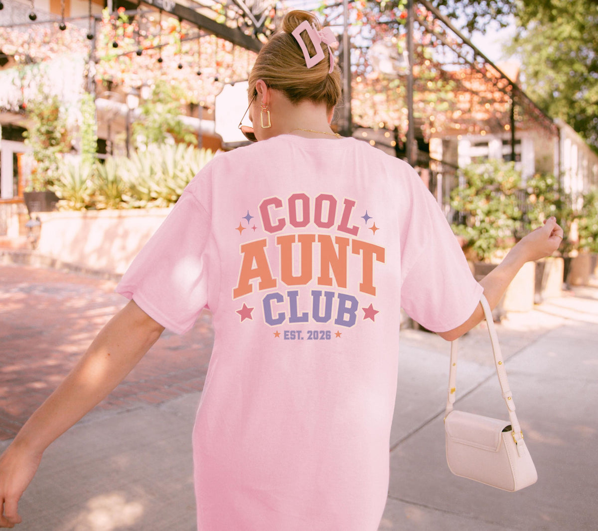 Cool Aunt Club Shirt, Geschenk für Tante, Taufpatin, Du wirst Tante, Schwangerschaft verkünden, Geschenk Schwester, Aunt Tshirt, Patin, Godi