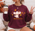 Herbst Pullover, Herbstmaus, Damen Mode Herbst, Gemütlicher Pulli Autumn, braun, Maus, Sweatshirt herbstlich, Oversize, Geschenkidee, Cozy