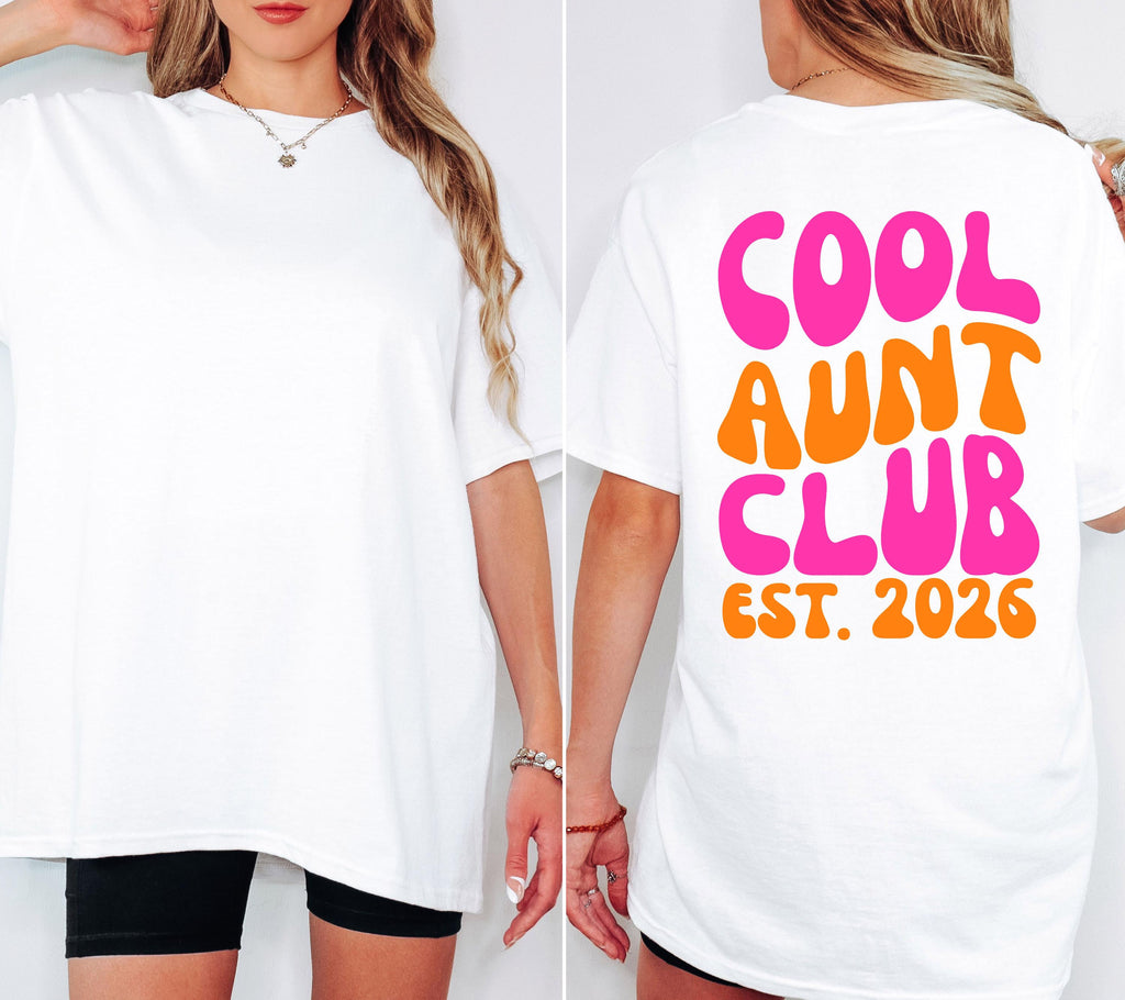 Cool Aunt Club Shirt, Geschenk für Tante, Tante Tshirt, Du wirst Tante, Schwangerschaft verkünden, Geschenk Schwester, Auntie Shirt, Patin