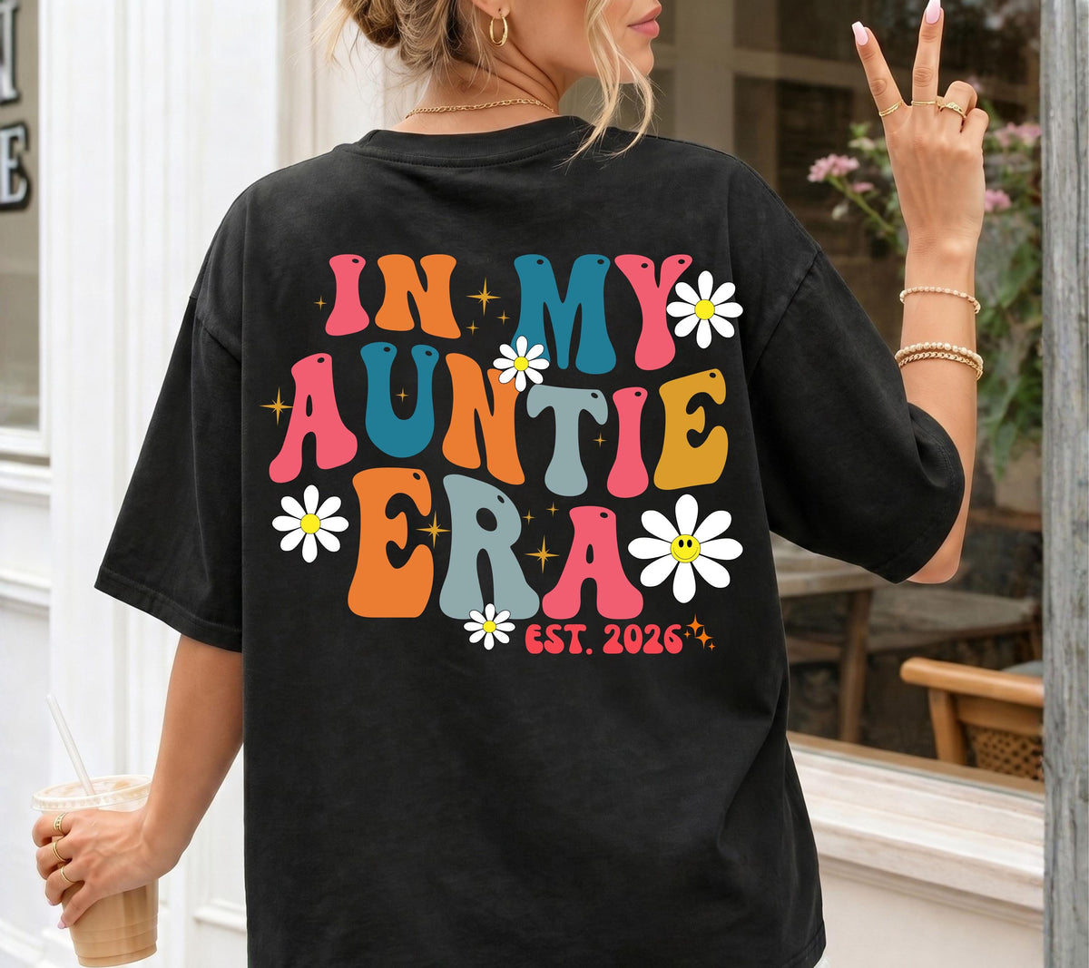 In My Auntie Era Shirt, Geschenk für Tante, Tante Tshirt, Du wirst Tante, Schwangerschaft verkünden, Geschenk Schwester, Auntie Shirt, Patin
