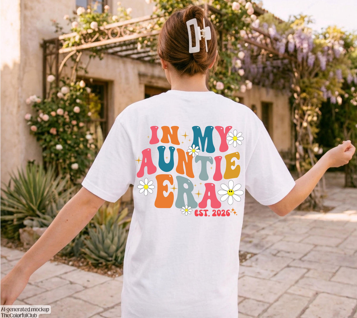 In My Auntie Era Shirt, Geschenk für Tante, Tante Tshirt, Du wirst Tante, Schwangerschaft verkünden, Geschenk Schwester, Auntie Shirt, Patin