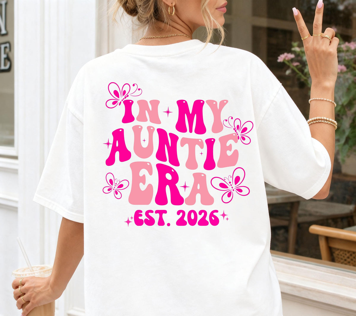 In My Auntie Era Shirt, Geschenk für Tante, Tante Tshirt, Du wirst Tante, Schwangerschaft verkünden, Geschenk Schwester, Auntie Shirt, Patin
