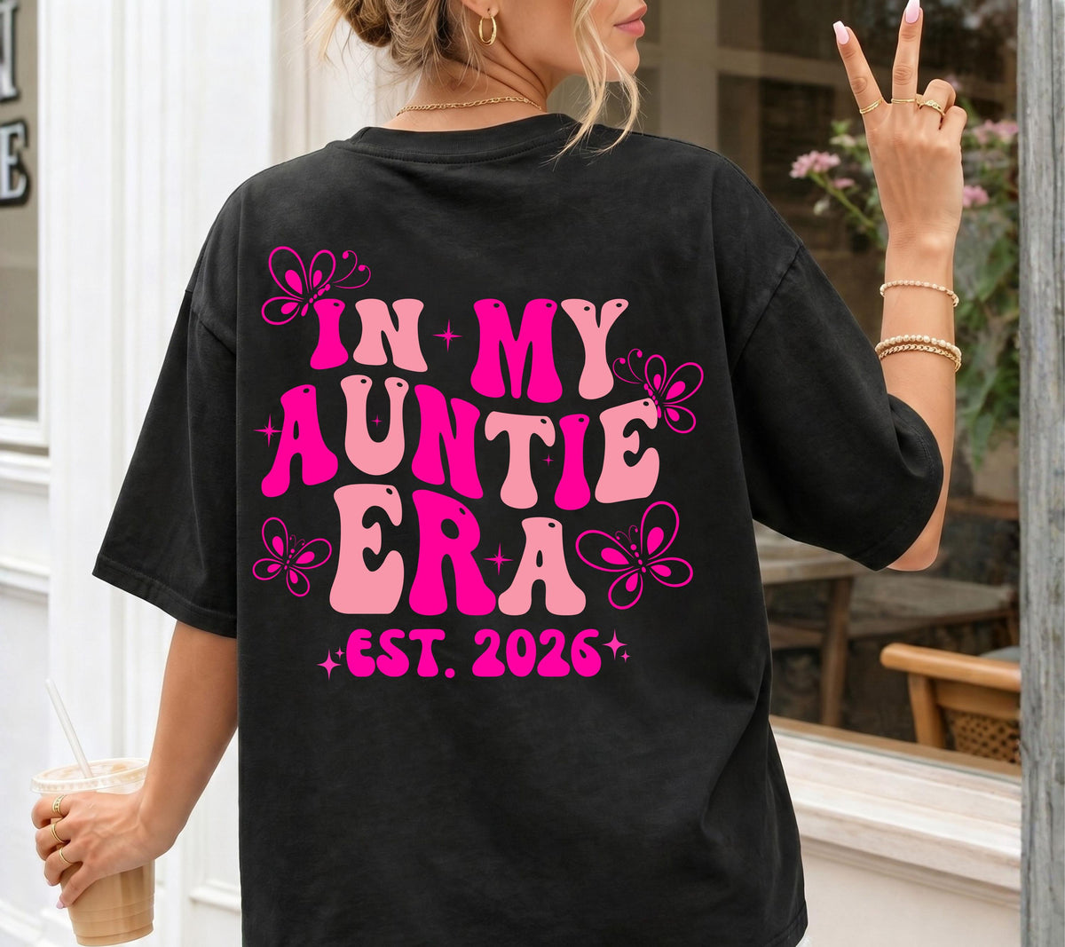 In My Auntie Era Shirt, Geschenk für Tante, Tante Tshirt, Du wirst Tante, Schwangerschaft verkünden, Geschenk Schwester, Auntie Shirt, Patin
