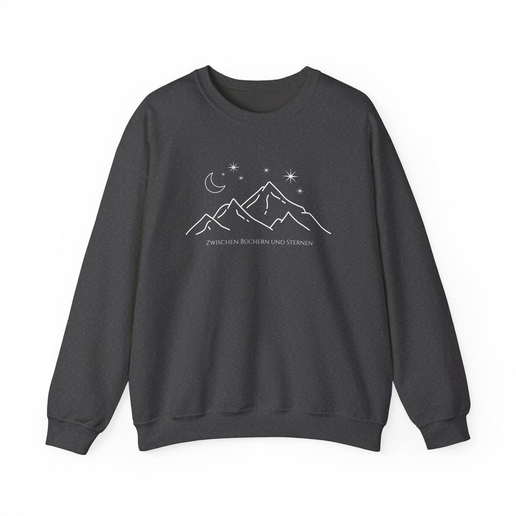 Romantasy Pullover, Bücherwurm Pullover, Geschenk für Buchliebhaber, Zwischen Büchern und Sternen, Fantasy Leser Geschenk, Leseratte, Herbst