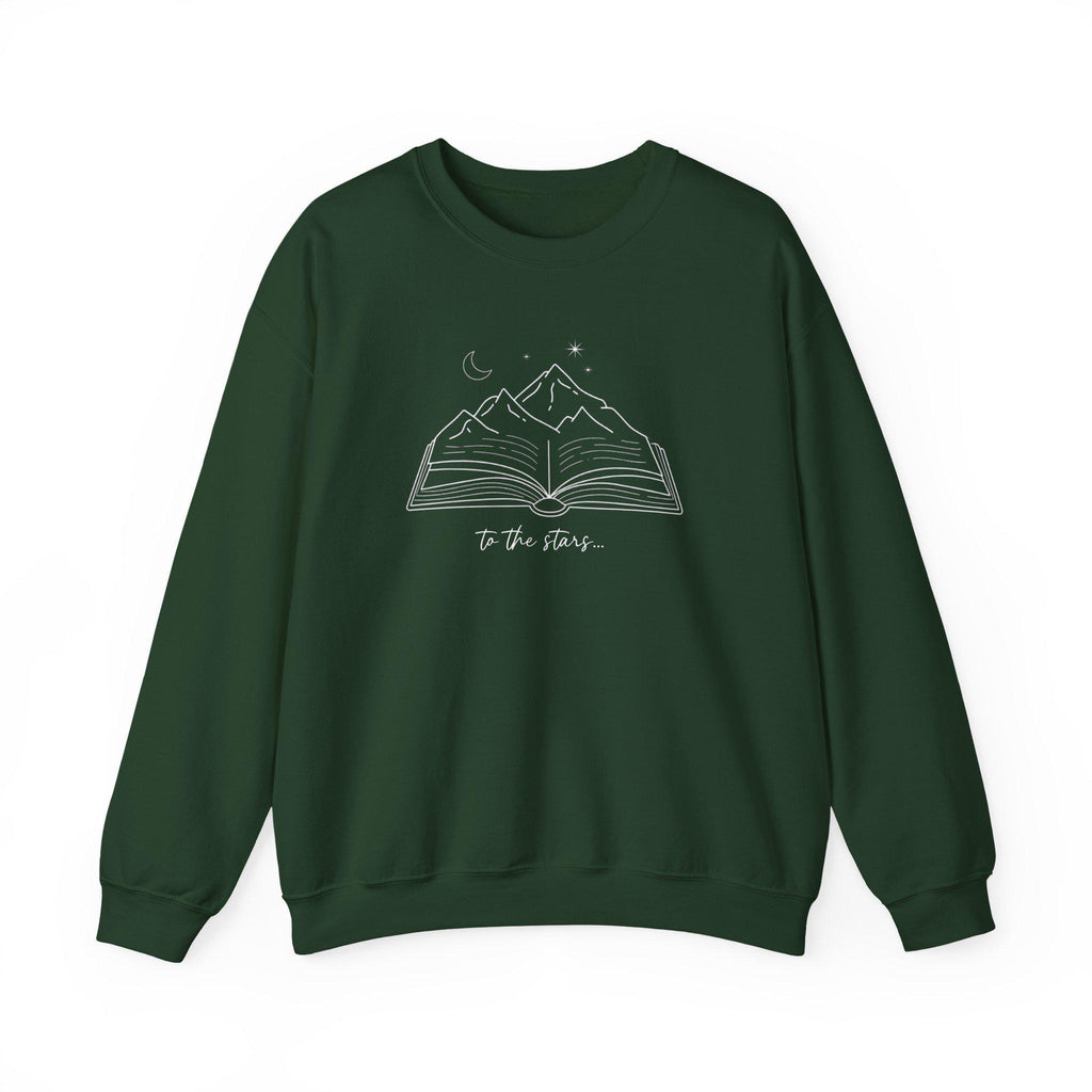 Romantasy Sweater, Geschenk fuer Buchliebhaber, Herbst, Bücherwurm Pullover, Fantasy Leser Geschenk, Zwischen Büchern und Sternen, Leseratte