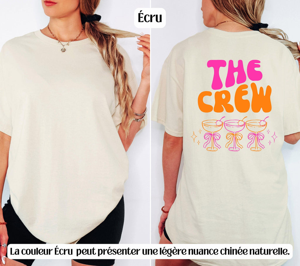 Tee Shirt EVJF | Team Bride rose orange | T-shirt enterrement de vie de jeune fille | Tenue EVJF femme | Bridal Squad | Cadeau future mariée