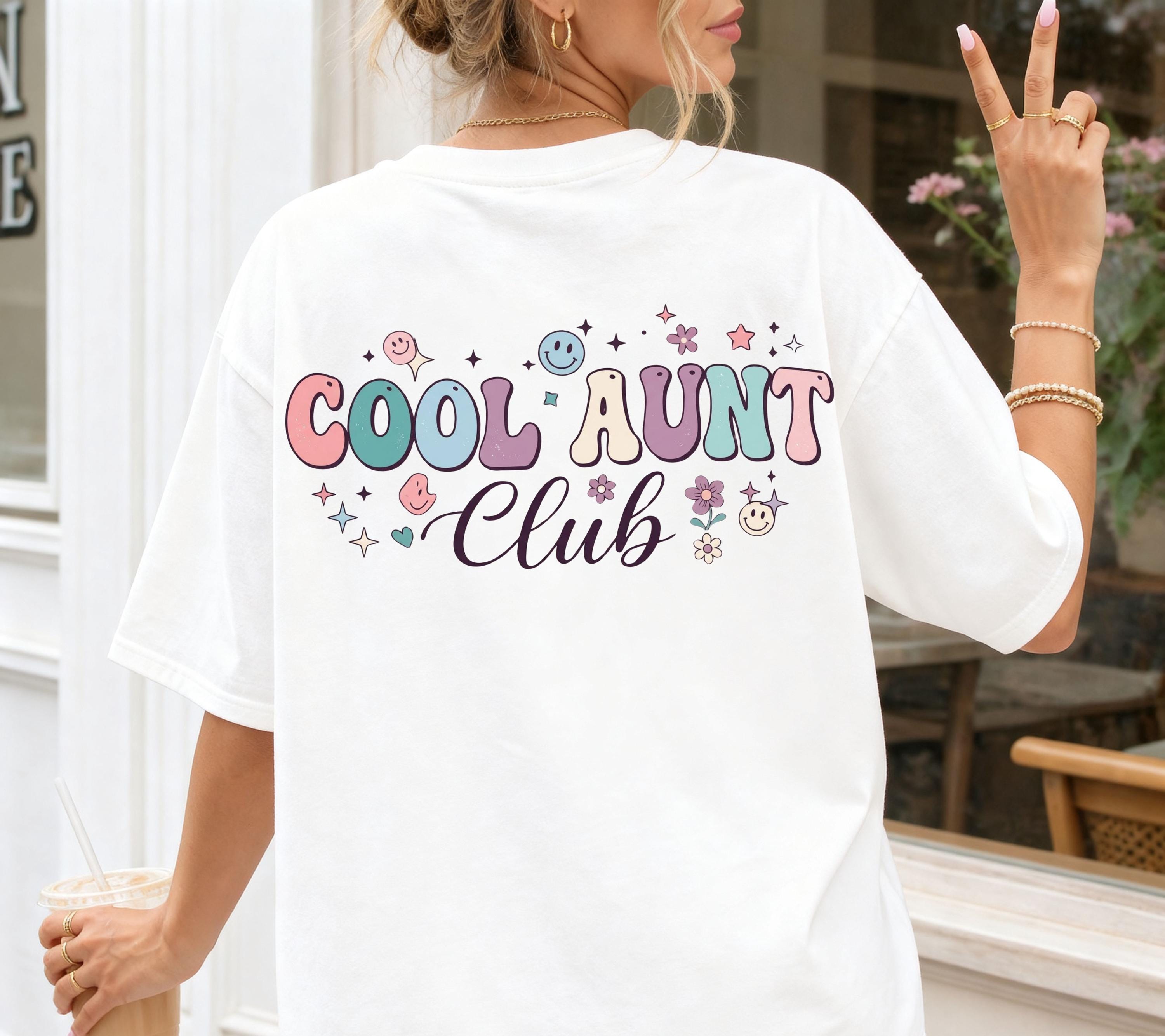 Cool Aunt Club Shirt, Geschenk für Tante, Tante Tshirt, Du wirst Tante, Schwangerschaft verkünden, Geschenk Schwester, Auntie Shirt, Patin