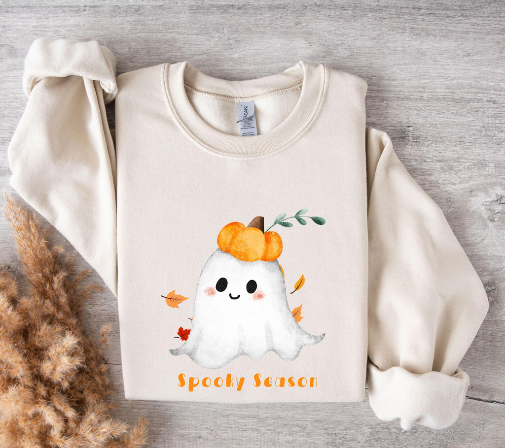 Herbst Pullover, Halloween, Damen Mode Herbst, Gemütlicher Pulli Autumn, braun, Sweatshirt herbstlich, Oversize, Geschenkidee, Gruselig