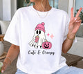 Halloween Shirt Damen – Süßes Halloween T-Shirt, Pumpkin Spice Outfit, Spooky Shirt, Cute & Creepy, Halloween Outfit, Herbst Shirt, pink