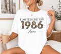 40. Geburtstag, Personalisiertes Geschenk, Geburtstagsshirt, Birthday Shirt, 40, Vierzig, Freundin, Schwester, Mama, Leo, 1986, Limited