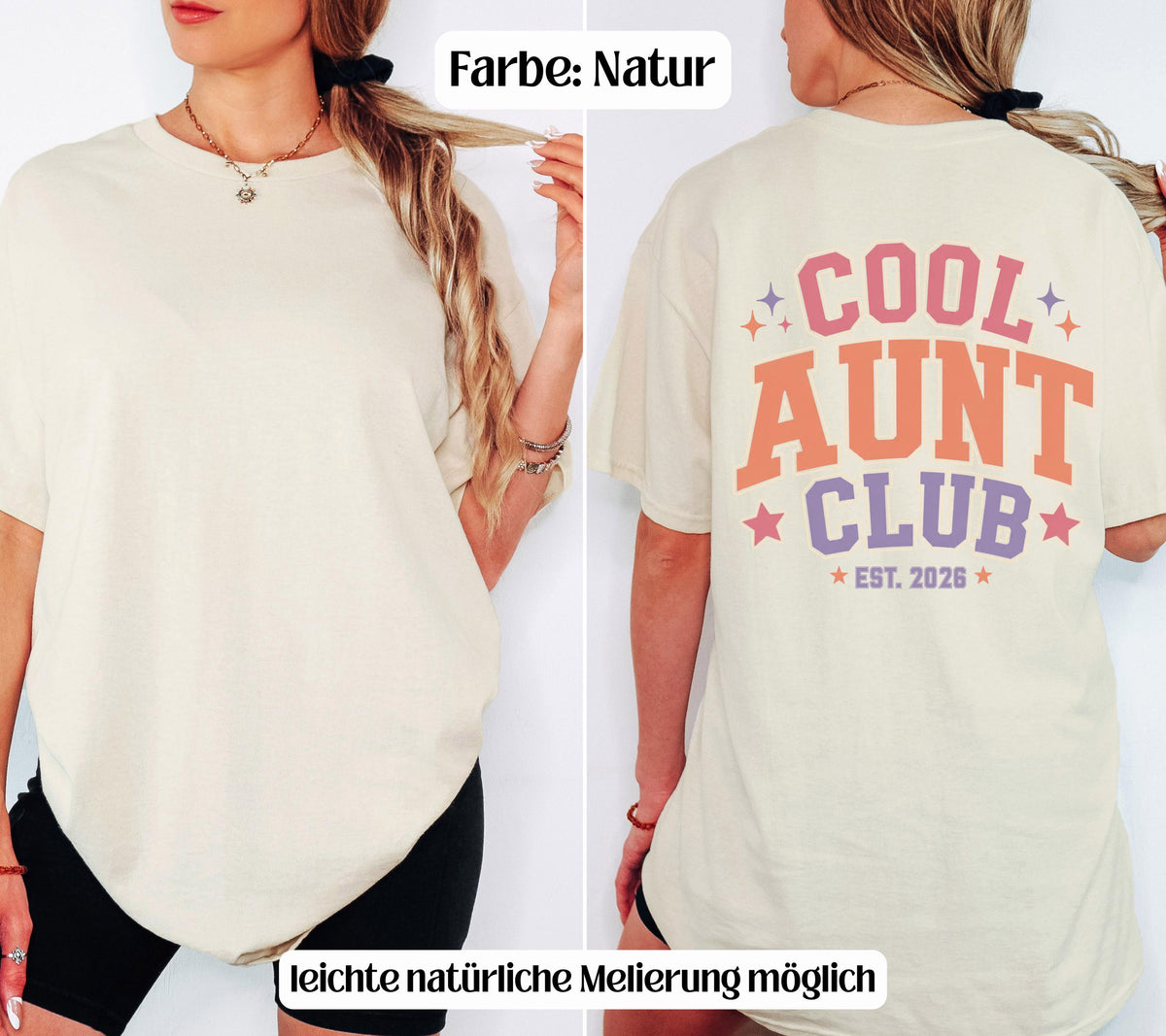 Cool Aunt Club Shirt, Geschenk für Tante, Taufpatin, Du wirst Tante, Schwangerschaft verkünden, Geschenk Schwester, Aunt Tshirt, Patin, Godi