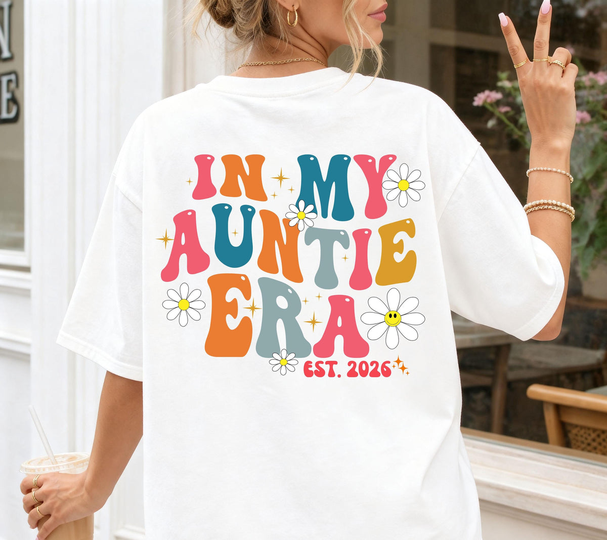 In My Auntie Era Shirt, Geschenk für Tante, Tante Tshirt, Du wirst Tante, Schwangerschaft verkünden, Geschenk Schwester, Auntie Shirt, Patin