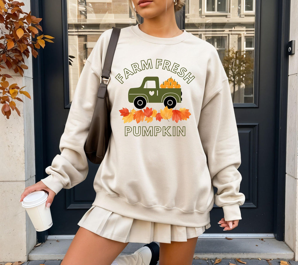 Herbst Pullover, Damen Mode Herbst, Gemütlicher Pulli, braun, Sweatshirt Kürbis, Oversized, Geschenkidee, Herbstlicher Hoodie, Frauen, süß